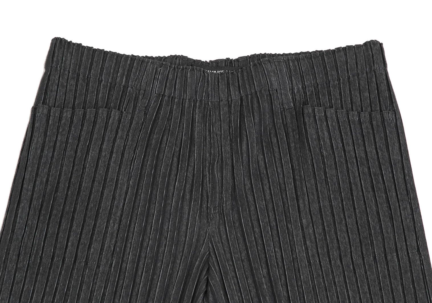 Issey Miyake Fabric Print Pleats Pants in Black, Size 4 Size US 36 / EU 52 - 2 Thumbnail