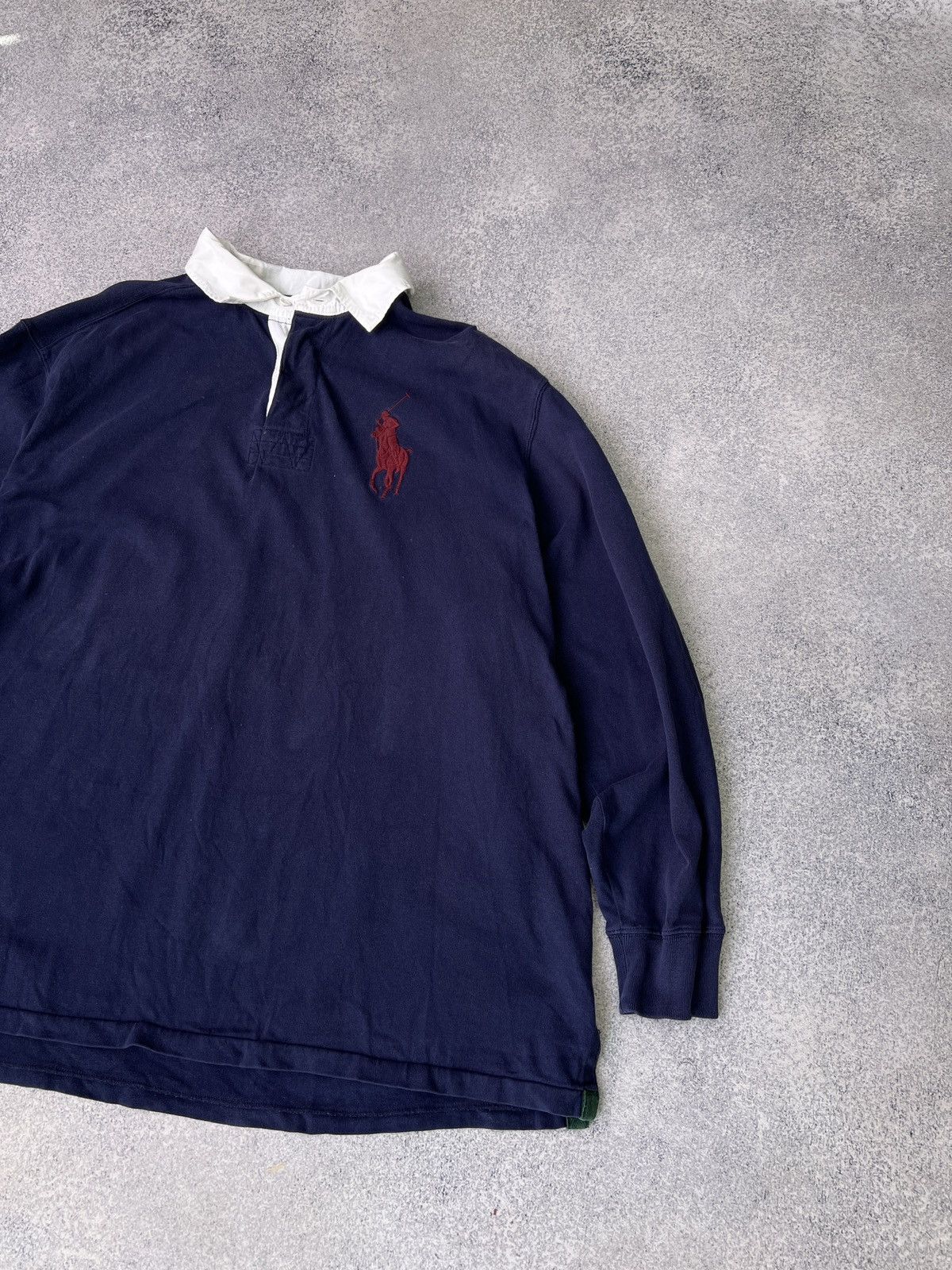 Polo Ralph Lauren × Vintage Vintage Polo Ralph Lauren Rugby Shirt Size US XXL / EU 58 / 5 - 2 Thumbnail