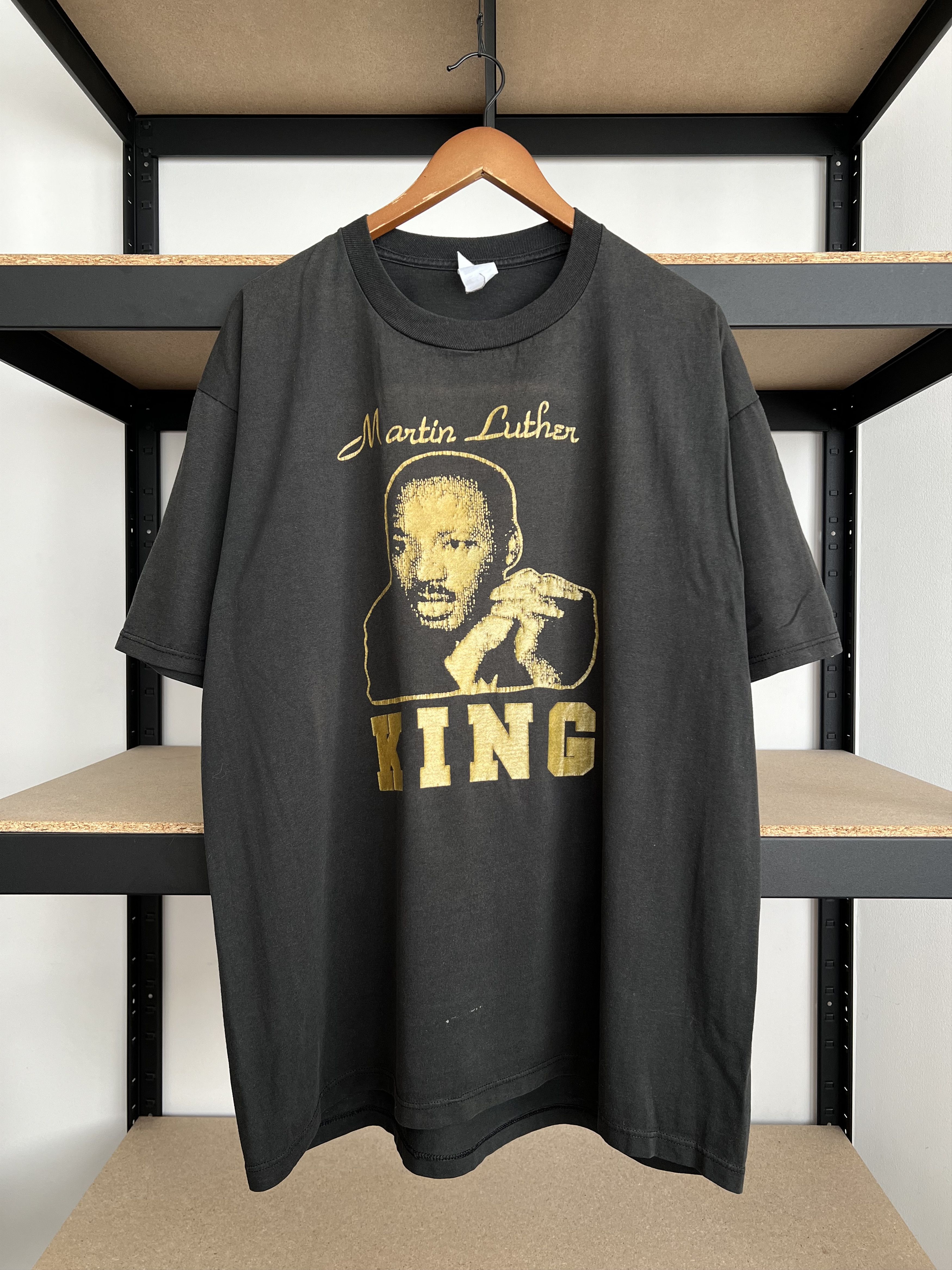 Vintage Vintage 90s Martin Luther King Jr MLK Malcolm X T-shirt Size US XXL / EU 58 / 5 - 1 Thumbnail