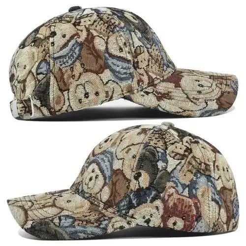 Other Baseball cap cute bear sun hat dog bear print hip-hop style Size ONE SIZE - 2 Thumbnail