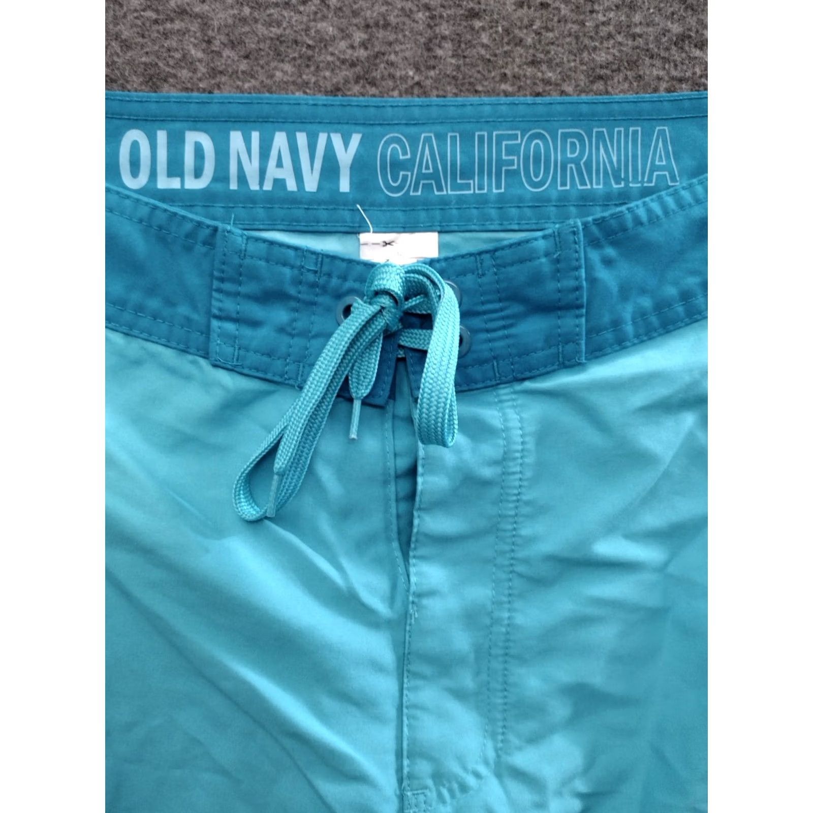 Old Navy Old Navy Men's Aqua Blue Board Shorts Swim Trunks 32 Blue Pockets Beach Mens Size US 32 / EU 48 - 3 Thumbnail