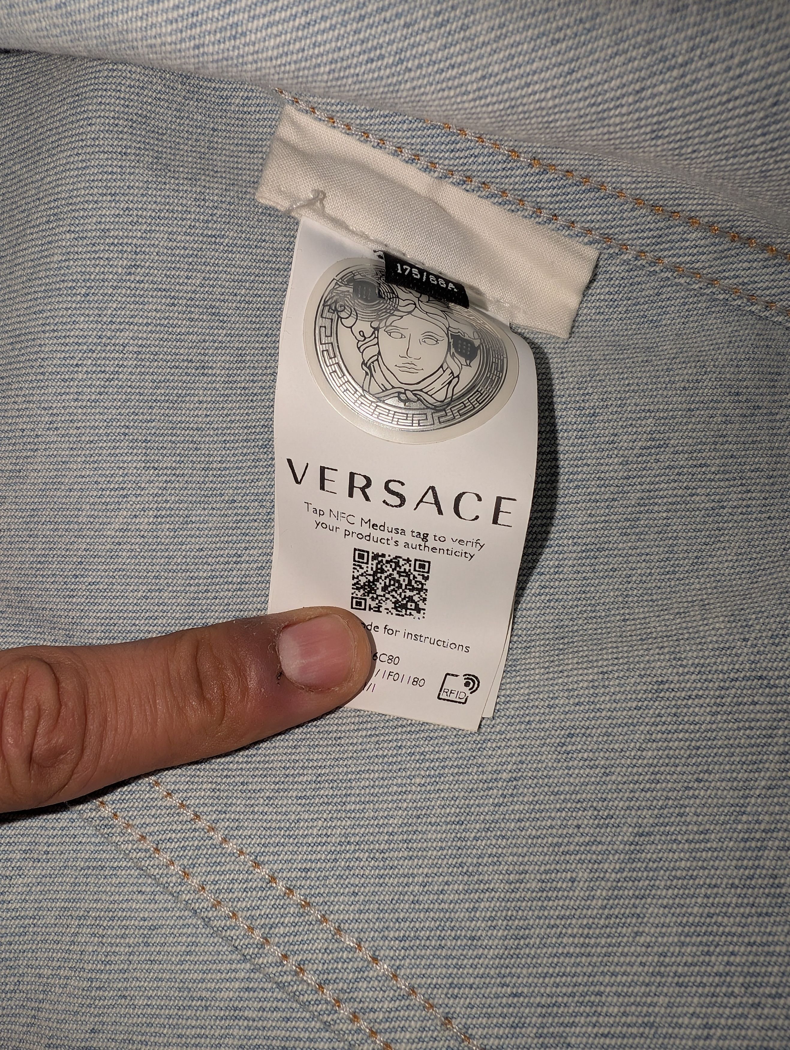Versace RARE Versace SS21 Medusa Amplified Denim Suit Size US M / EU 48-50 / 2 - 4 Thumbnail
