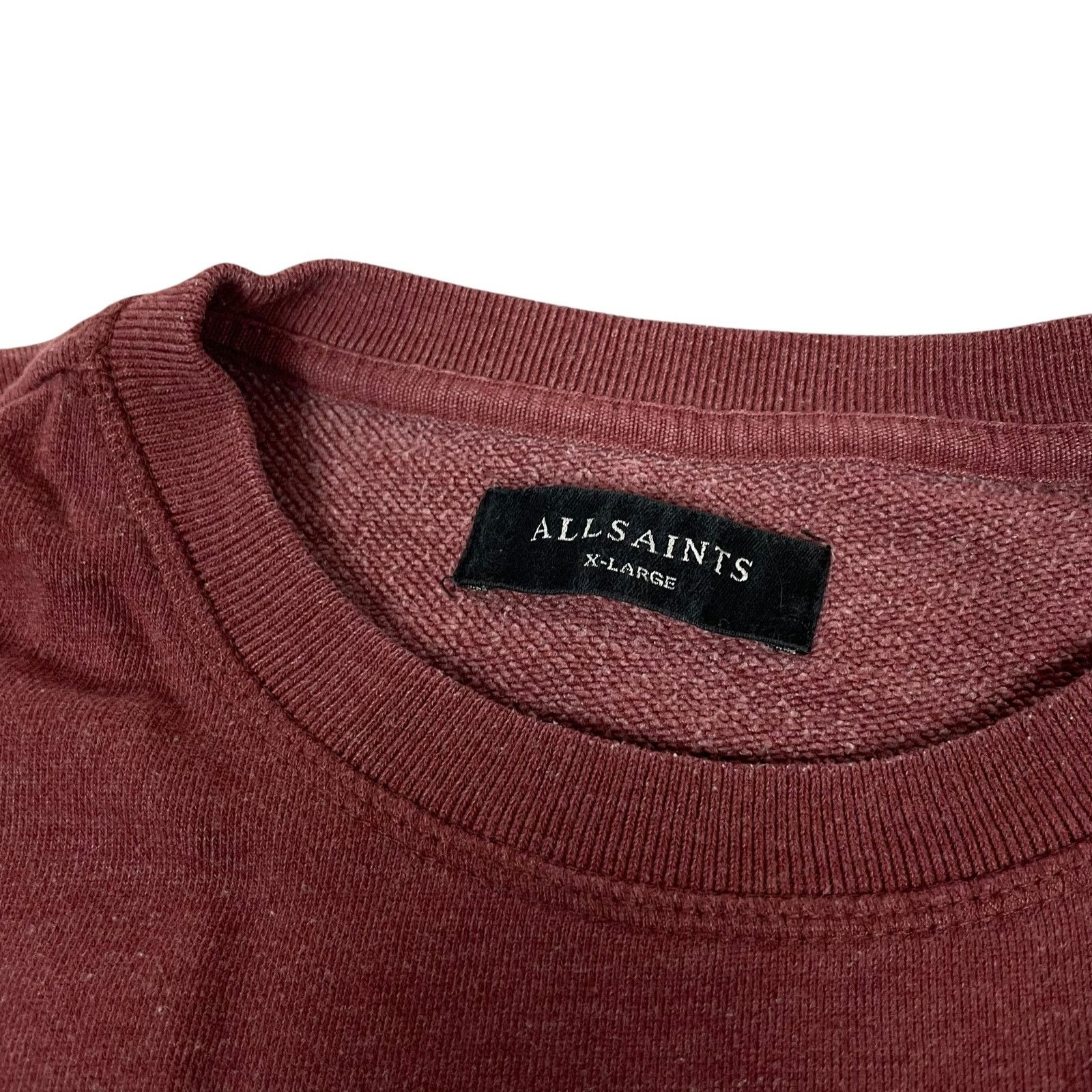Allsaints Allsaints Raven Men's Brown Crew Neck Pullover Sweatshirt XL Size US XL / EU 56 / 4 - 5 Thumbnail