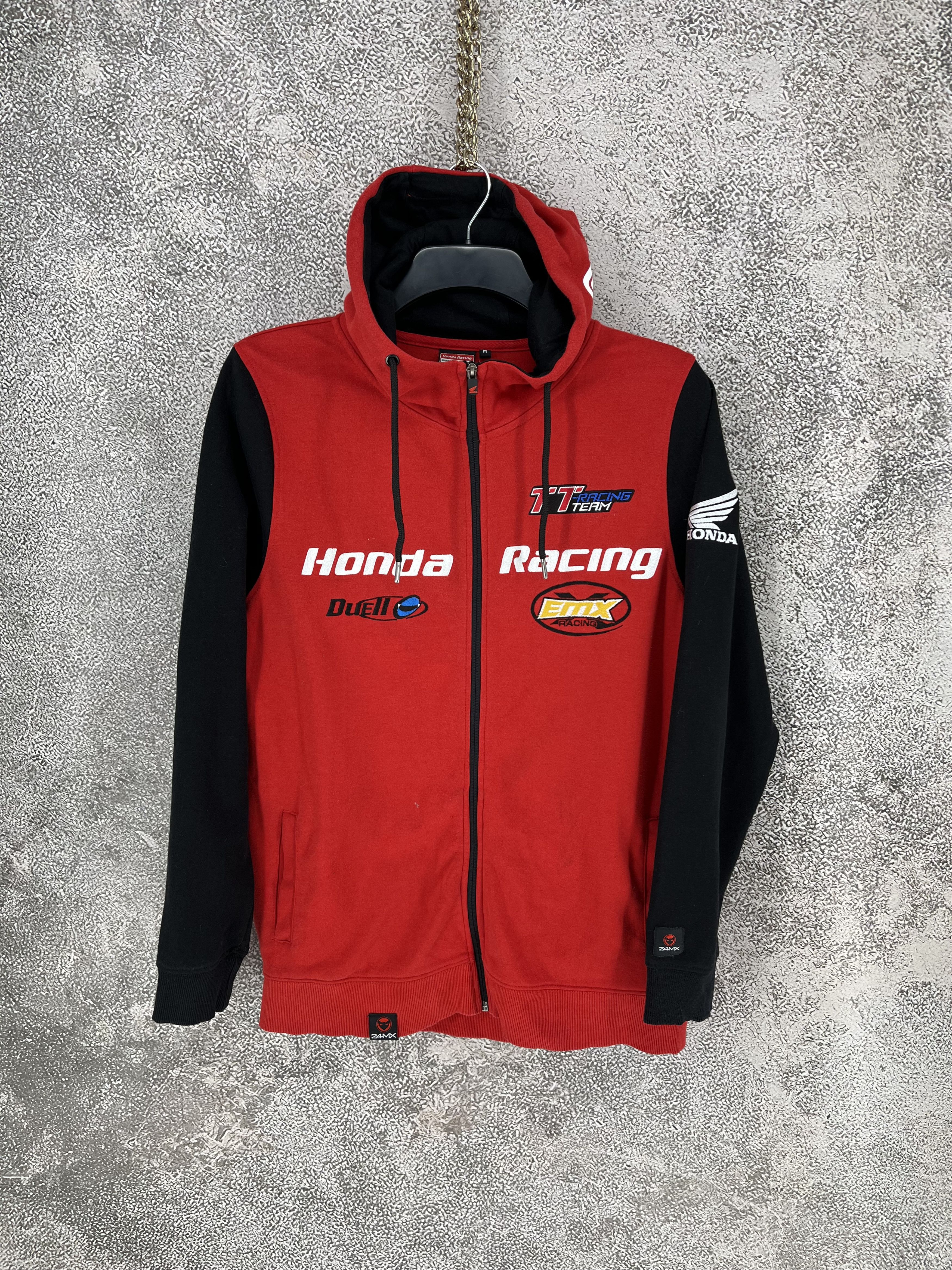 Honda Vintage Y2K Honda Racing 24MX Team Motocross Hoodie Size US M / EU 48-50 / 2 - 1 Thumbnail