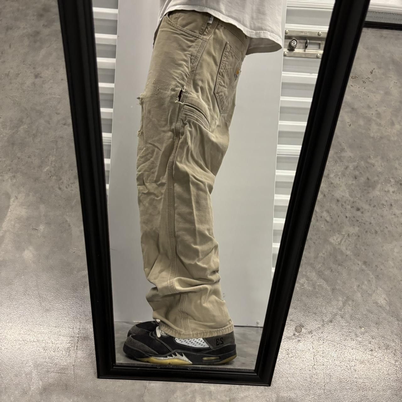 Carhartt × Vintage Crazy Vintage Y2K/2000s Khaki Tan Carhartt Streetwear Workwear Carpenter Pants! Size US 34 / EU 50 - 2 Thumbnail
