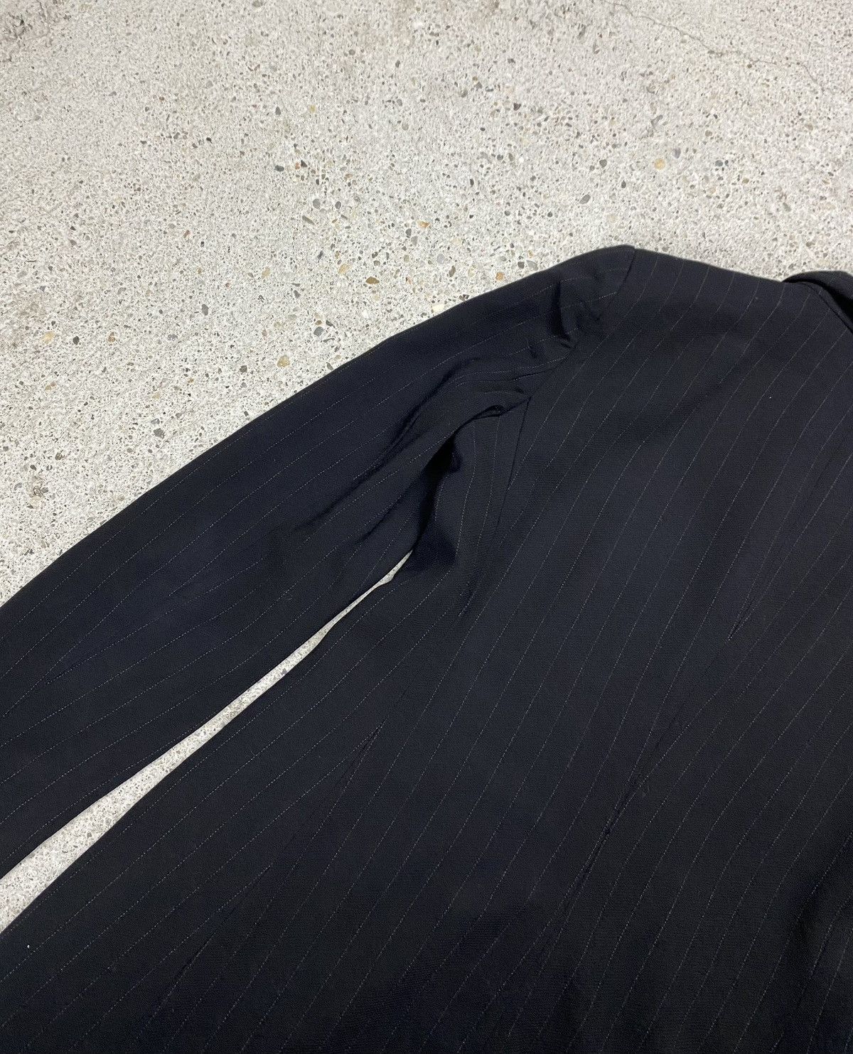 Armani Collezioni Armani collezioni vintage striped suit black wool old money Size 30" / US 8 / IT 44 - 12 Thumbnail