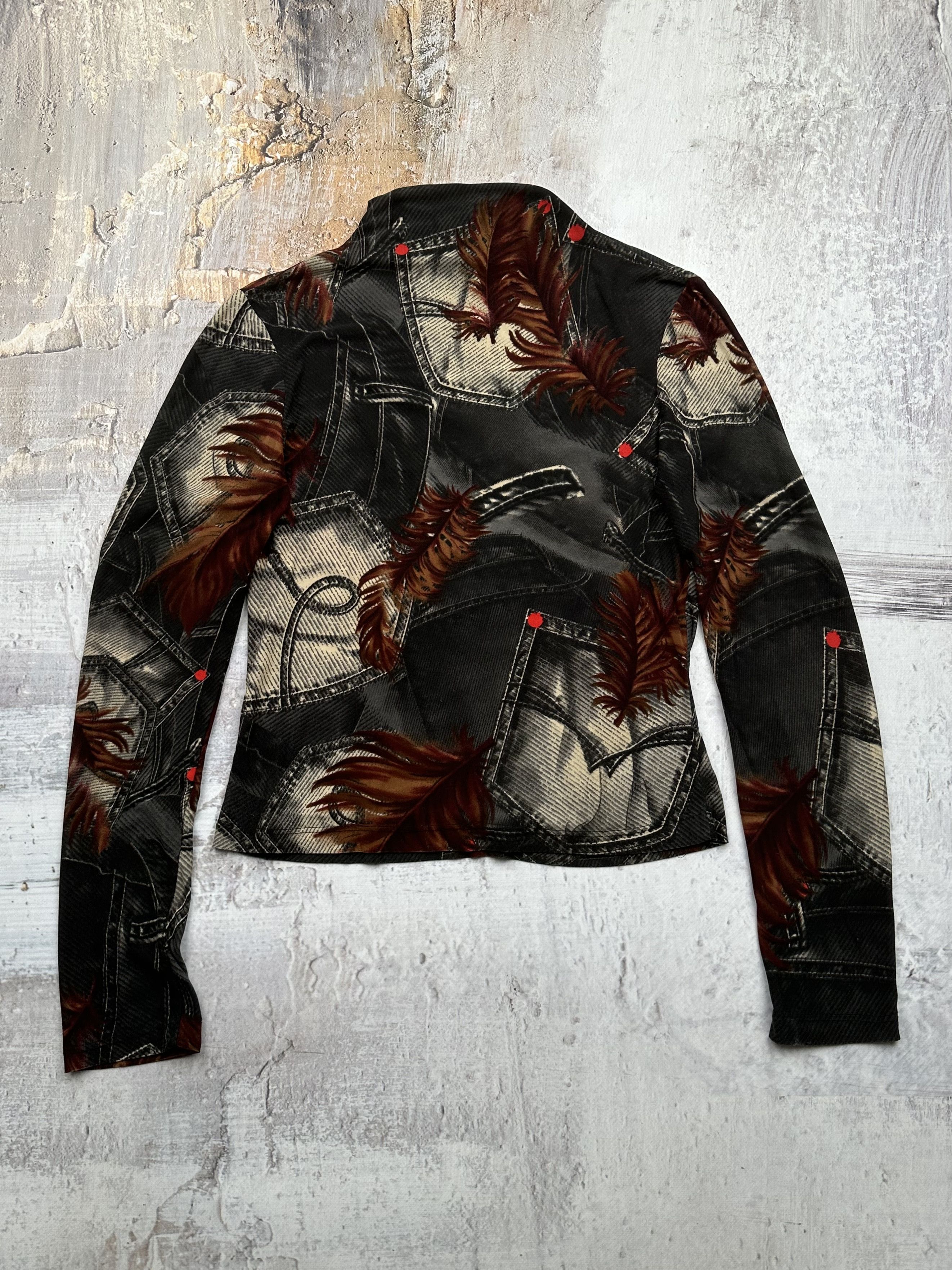 image of Avant Garde Vintage Printed Long Sleeve, Women's (Size Medium)