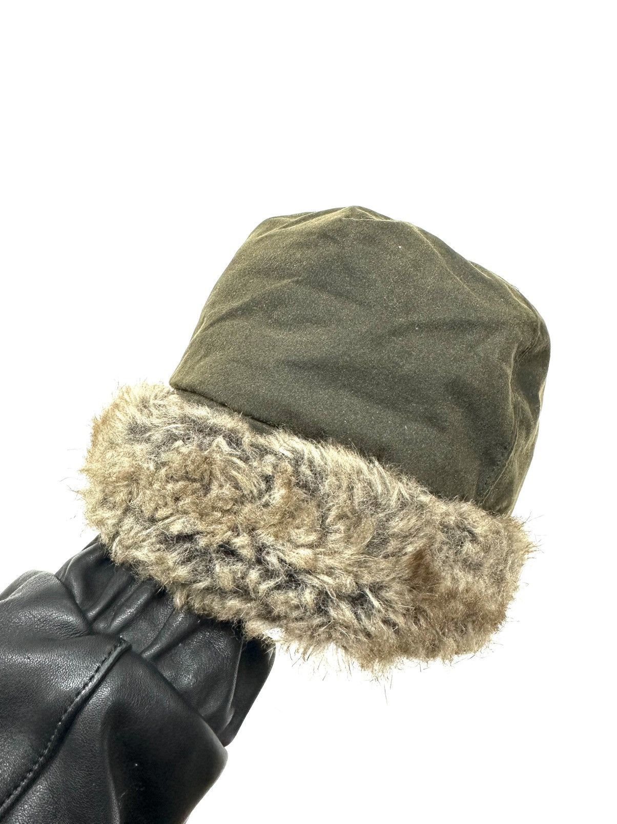 Barbour Vintage Barbour Fur Fuzzy Waxed Mohair Hat Size ONE SIZE - 3 Thumbnail