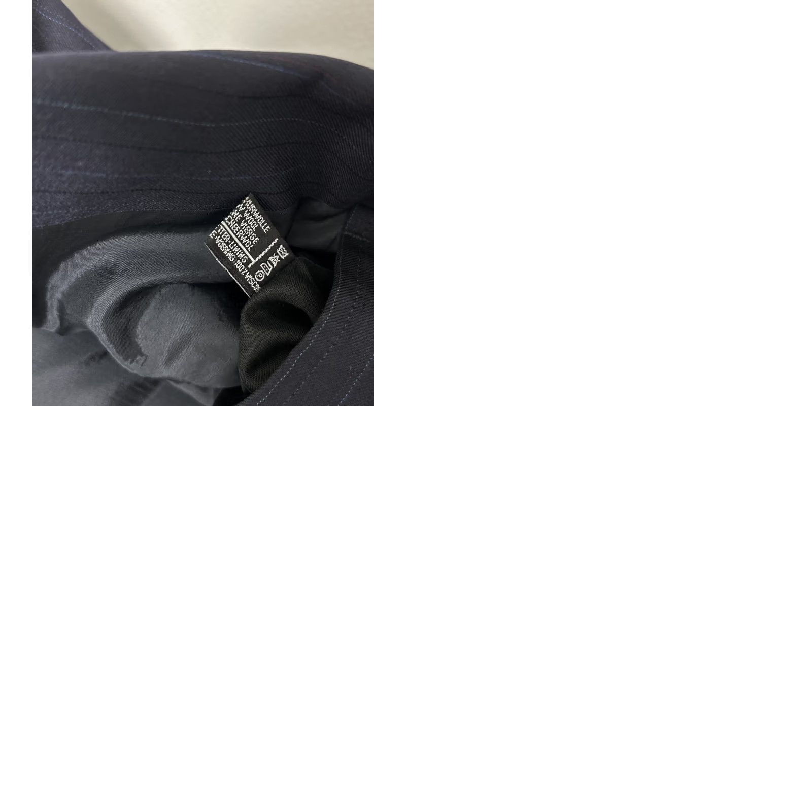 Hugo Boss VINTAGE Hugo Boss Blazer Mens Sz 46R Black Pinstripe Wool 2 Buttons Sport Coat Size 46R - 9 Thumbnail