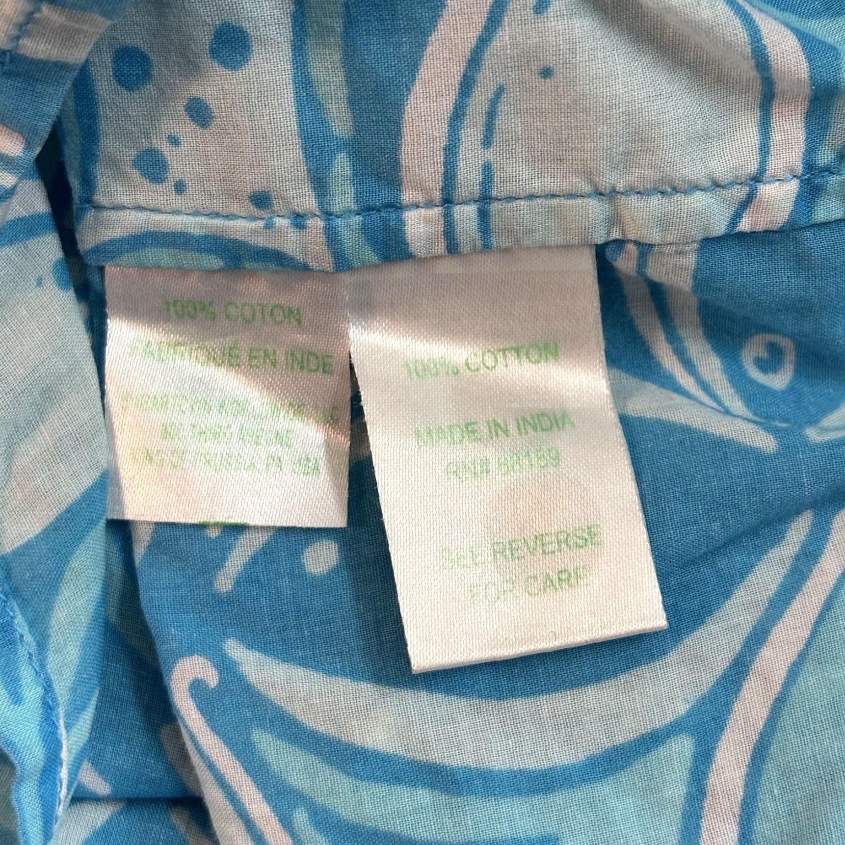 Lilly Pulitzer Lilly Pulitzer Shirt Womens Medium Print Button Front Blue India Size M / US 6-8 / IT 42-44 - 3 Thumbnail