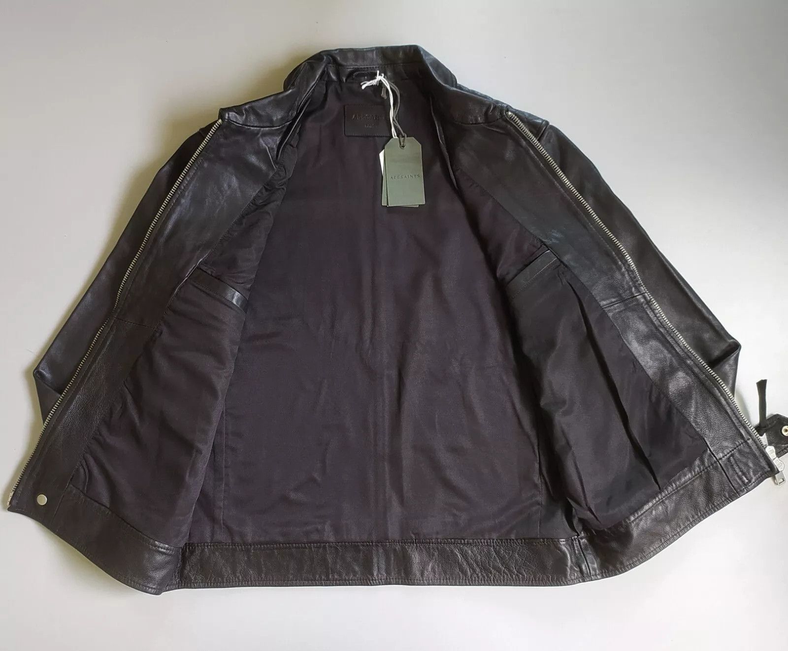 Allsaints ALLSAINTS Regis Leather Jacket FTP 9008 Size US L / EU 52-54 / 3 - 8 Thumbnail