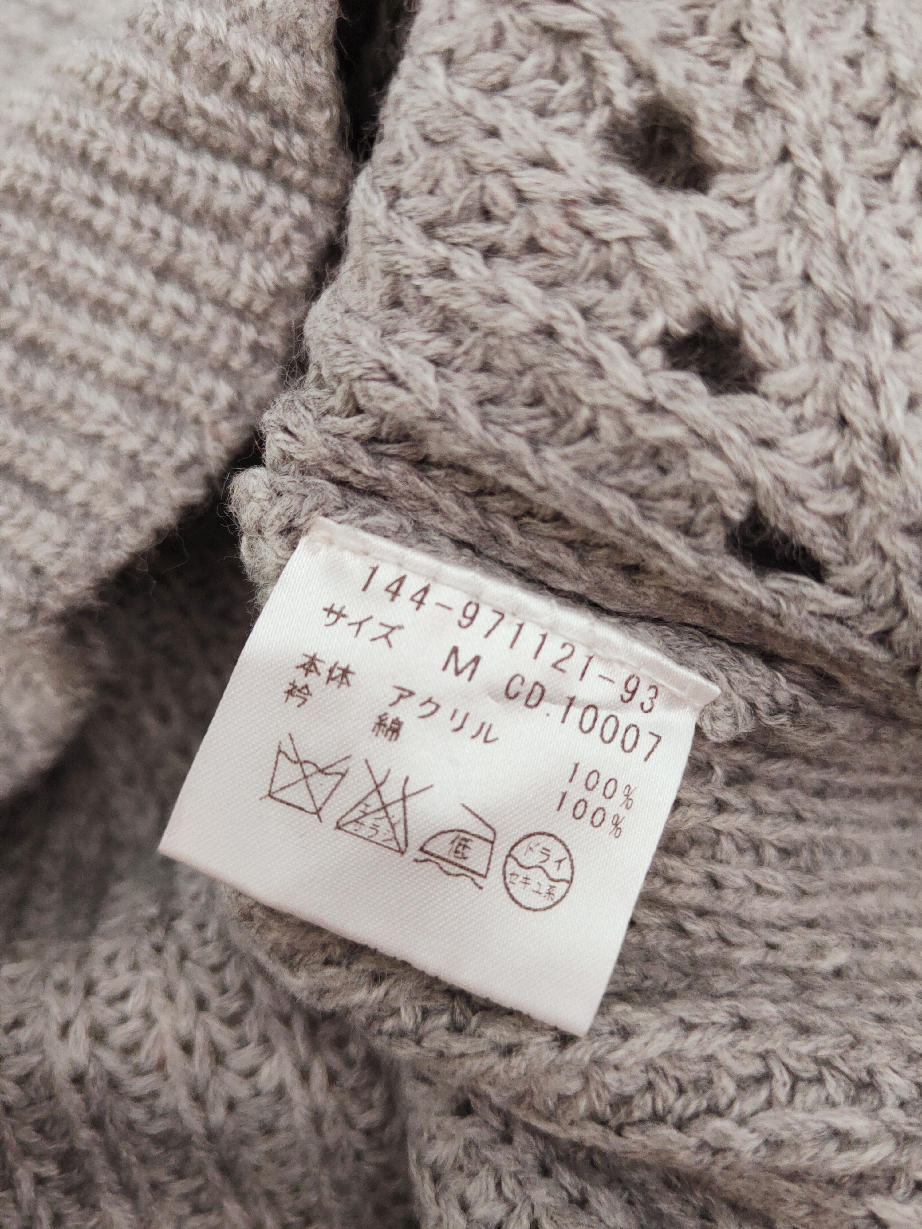 Japanese Brand × Vintage Ingni Gray Knitwear Sweatshirts #W762 Size M / US 6-8 / IT 42-44 - 10 Thumbnail