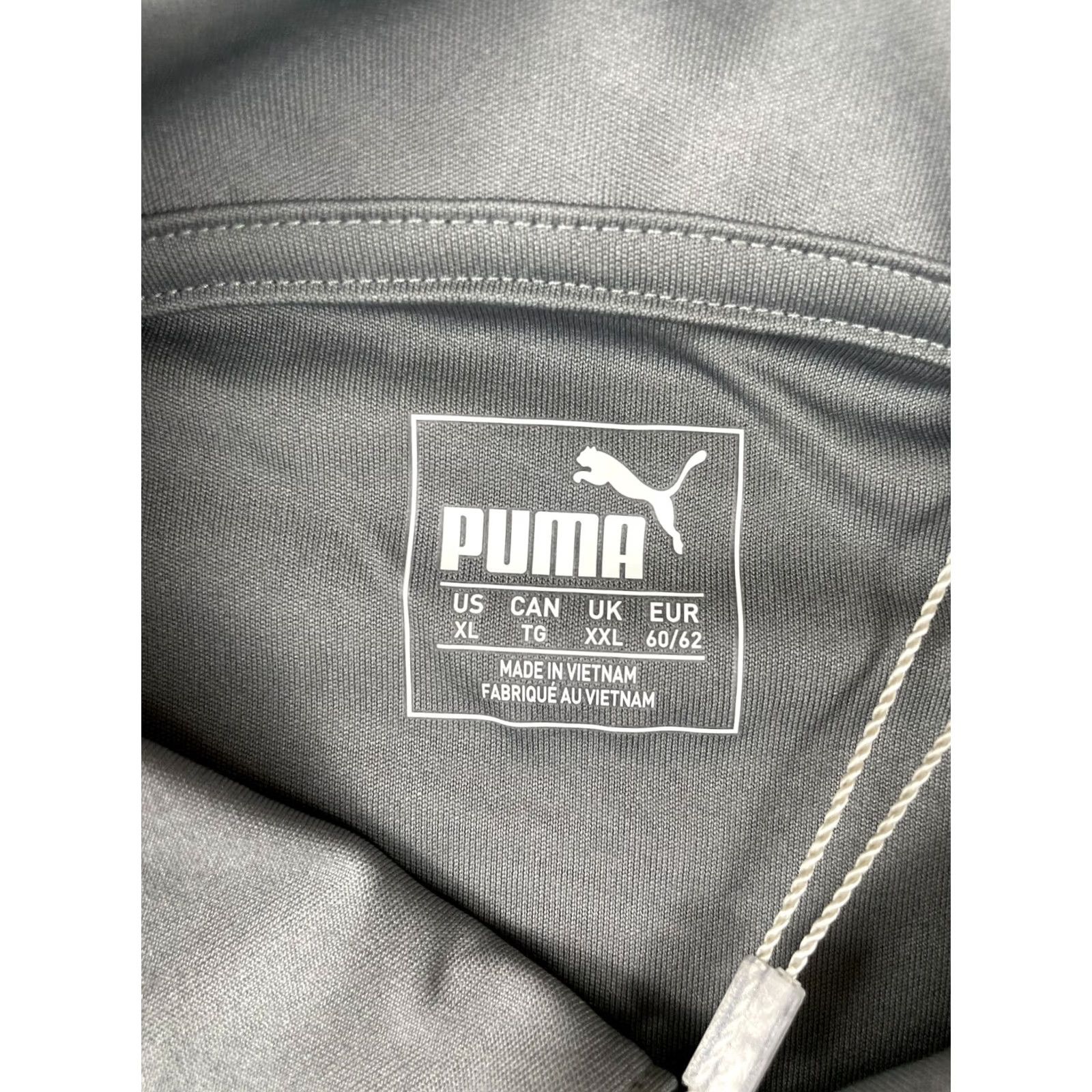 Puma PUMA Golf Polo Shirt Mens L Drycell Relaxed Performance Fit Gray Solid Logo Short Sleeve Collared Button Chest 48 in NWT Size US L / EU 52-54 / 3 - 4 Thumbnail