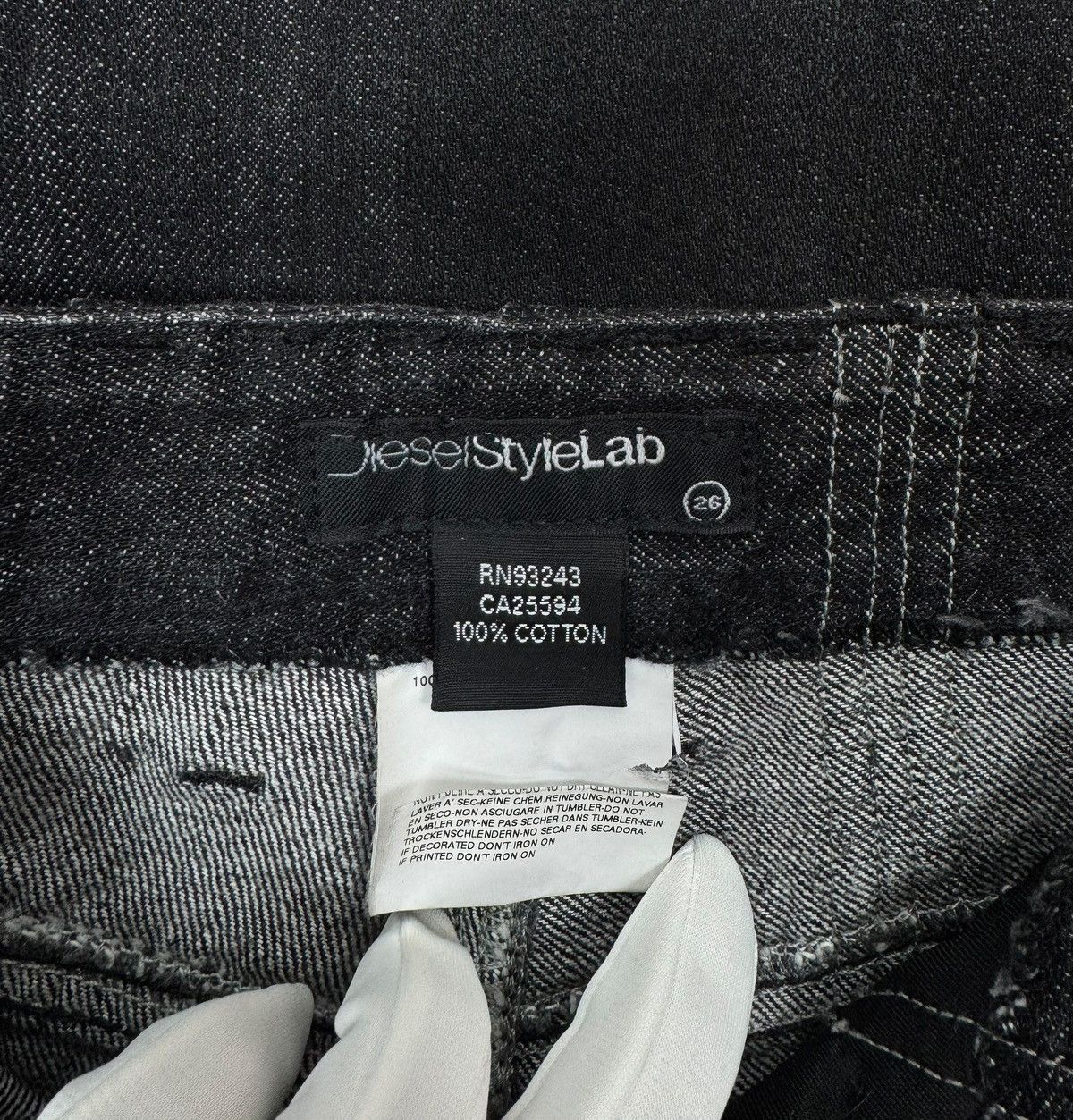 Diesel × Vintage Diesel Style Lab Archive Jeans Strap size 26 Size 26" / US 2 / IT 38 - 12 Thumbnail