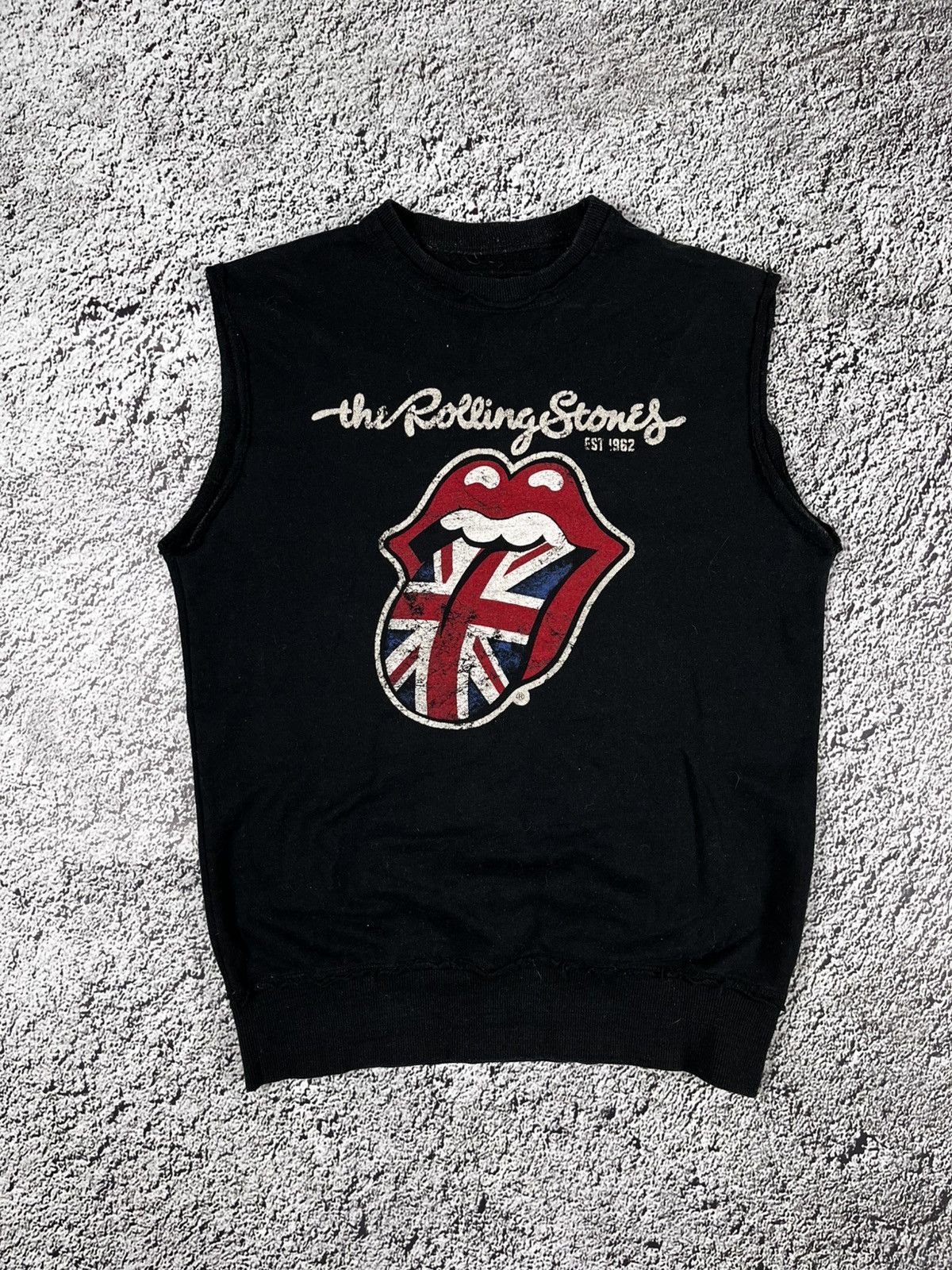 Band Tees Vintage Y2K The Rolling Stones logo sleeveless sweatshirt Size US M / EU 48-50 / 2 - 1 Thumbnail