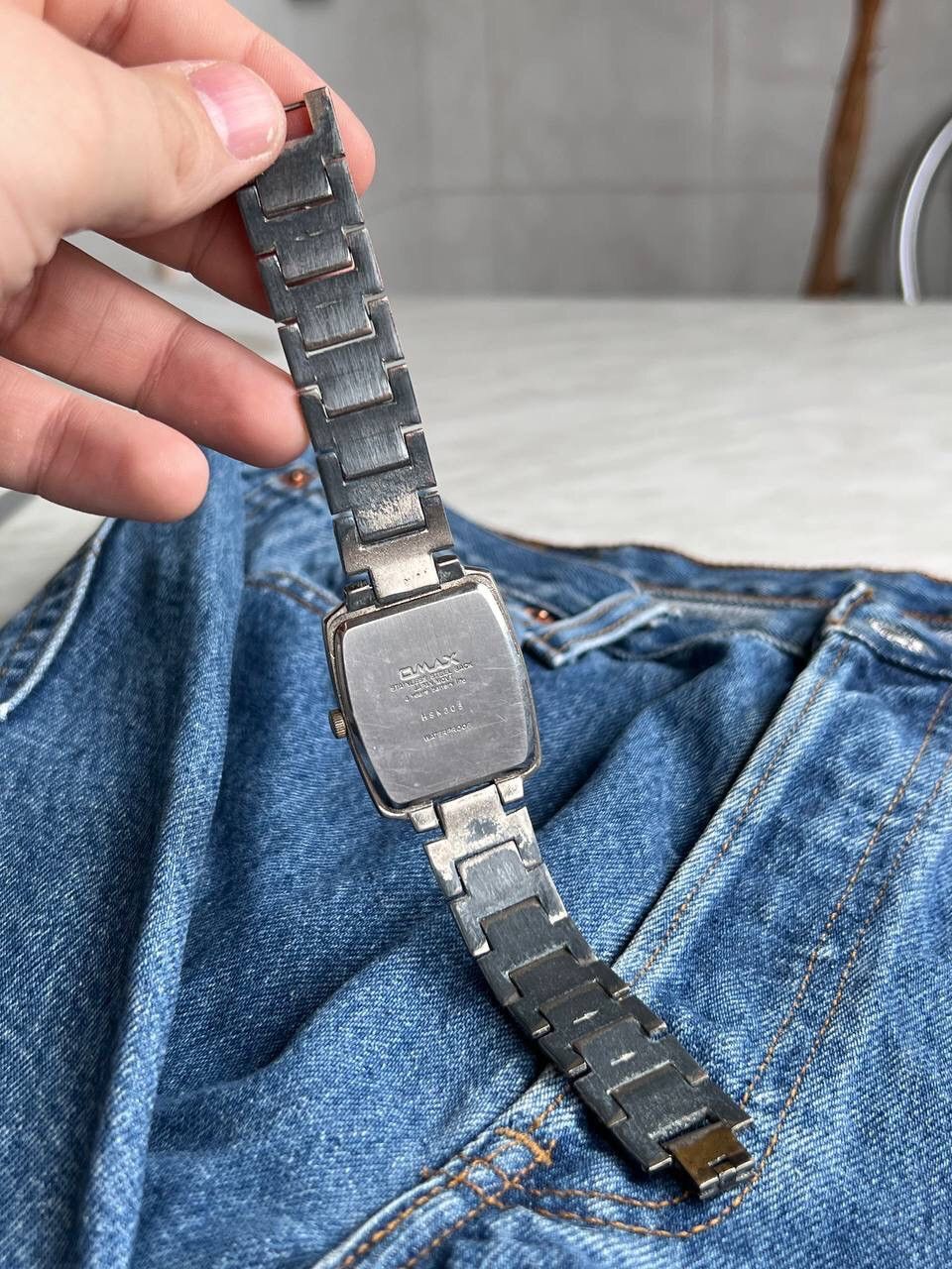 Japanese Brand × Vintage Vintage Japanese style 90s Omax Japan Watch Futuristic Steel Size ONE SIZE - 6 Thumbnail