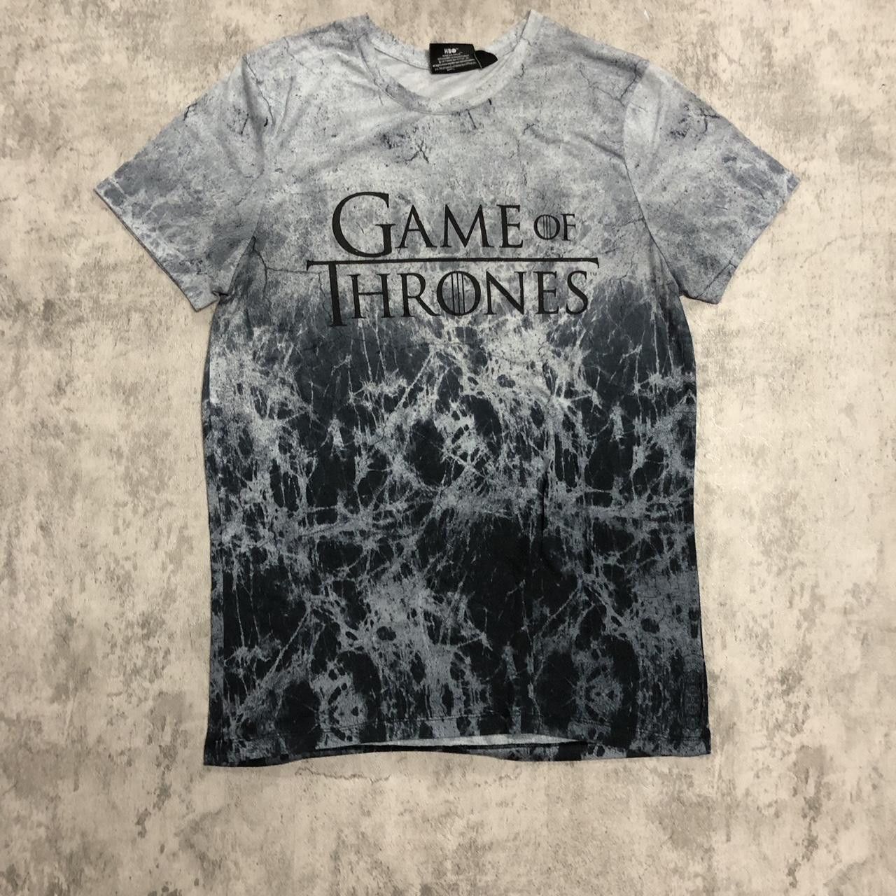 Other Grey and black Game of Thrones tie dye cotton t-shirt #GOT Size US M / EU 48-50 / 2 - 1 Thumbnail