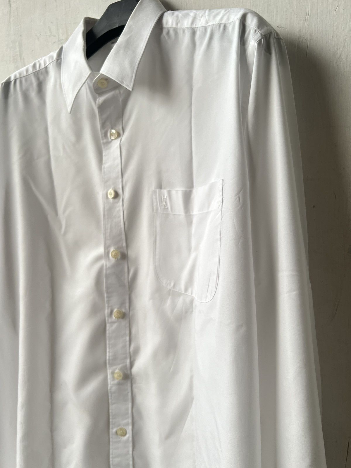 Vintage × Yves Saint Laurent Yves Saint Lauren White Shirt Size US L / EU 52-54 / 3 - 5 Thumbnail