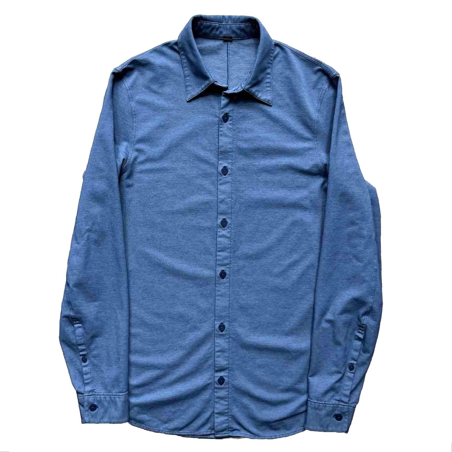 Lululemon Lululemon Button-Down Shirt S Blue Casual Workwear Cotton Lightweight All Seasons Button-Up Size US S / EU 44-46 / 1 - 2 Thumbnail