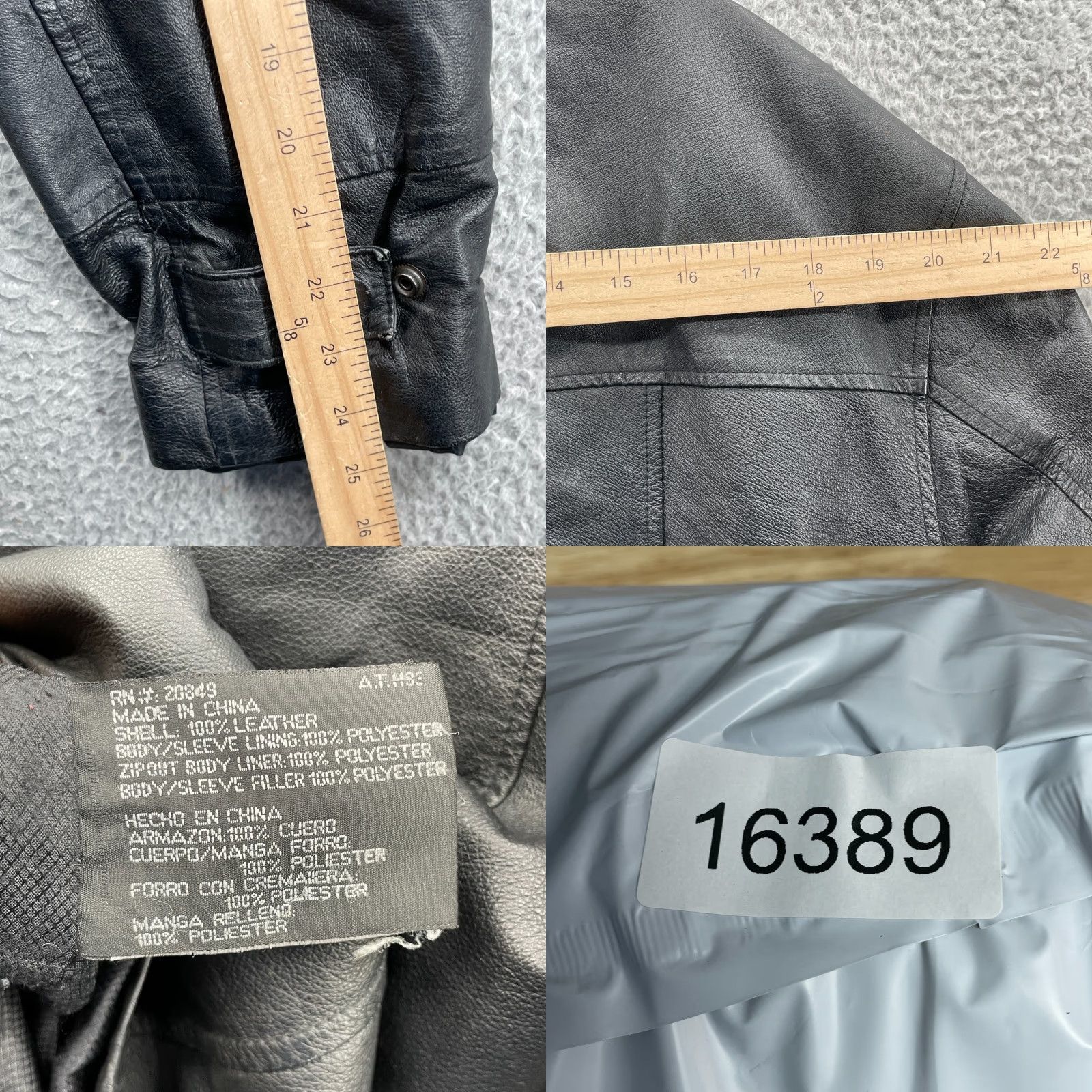 Vintage VINTAGE Phase Two Genuine Leather Jacket Men's Medium Black Coat 90s Moto Biker Jacket/Coat Size US M / EU 48-50 / 2 - 8 Thumbnail