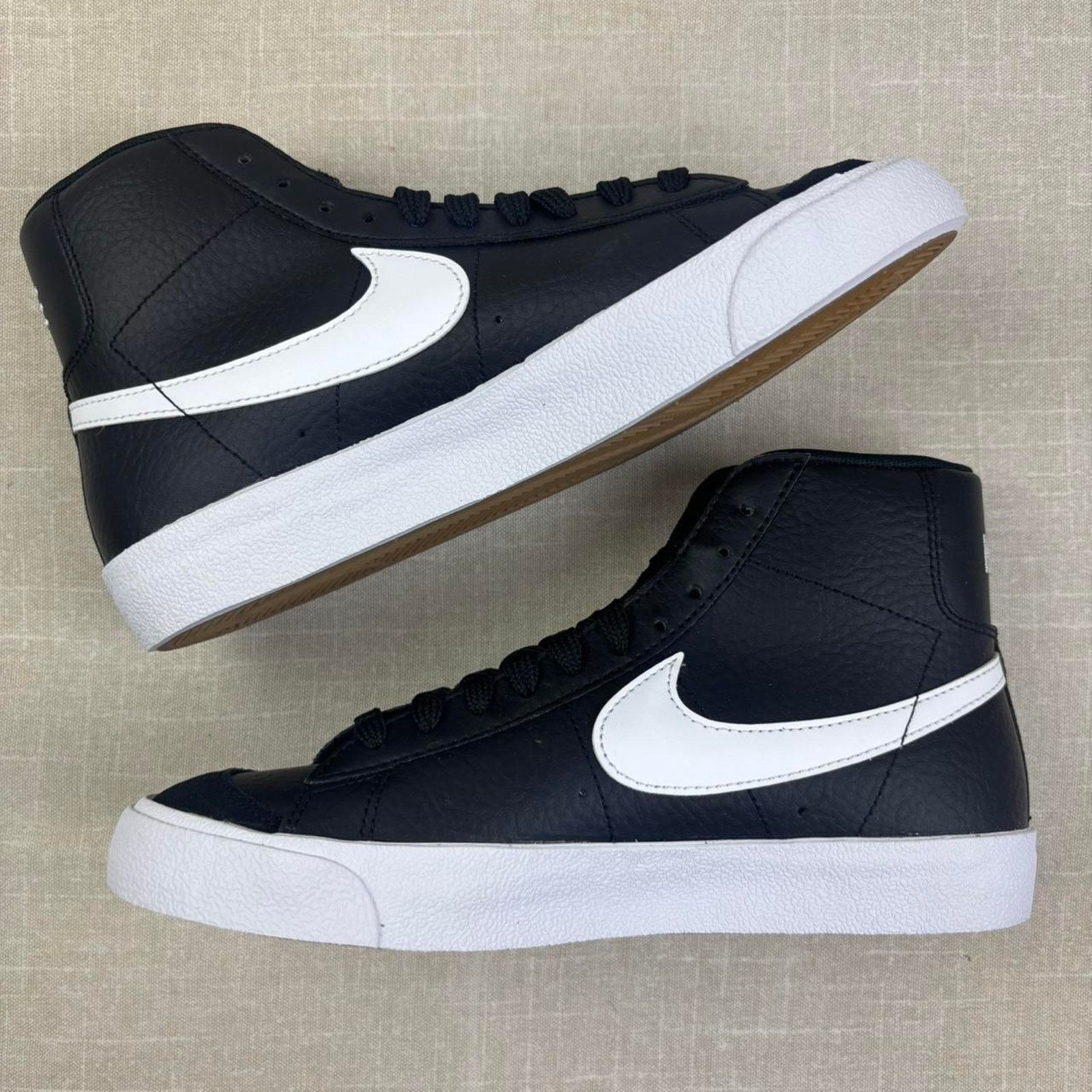 Nike 🏴‍☠️ Nike Blazer Mid ‘77 “Black White” Size US 8.5 / IT 38.5 - 4 Thumbnail