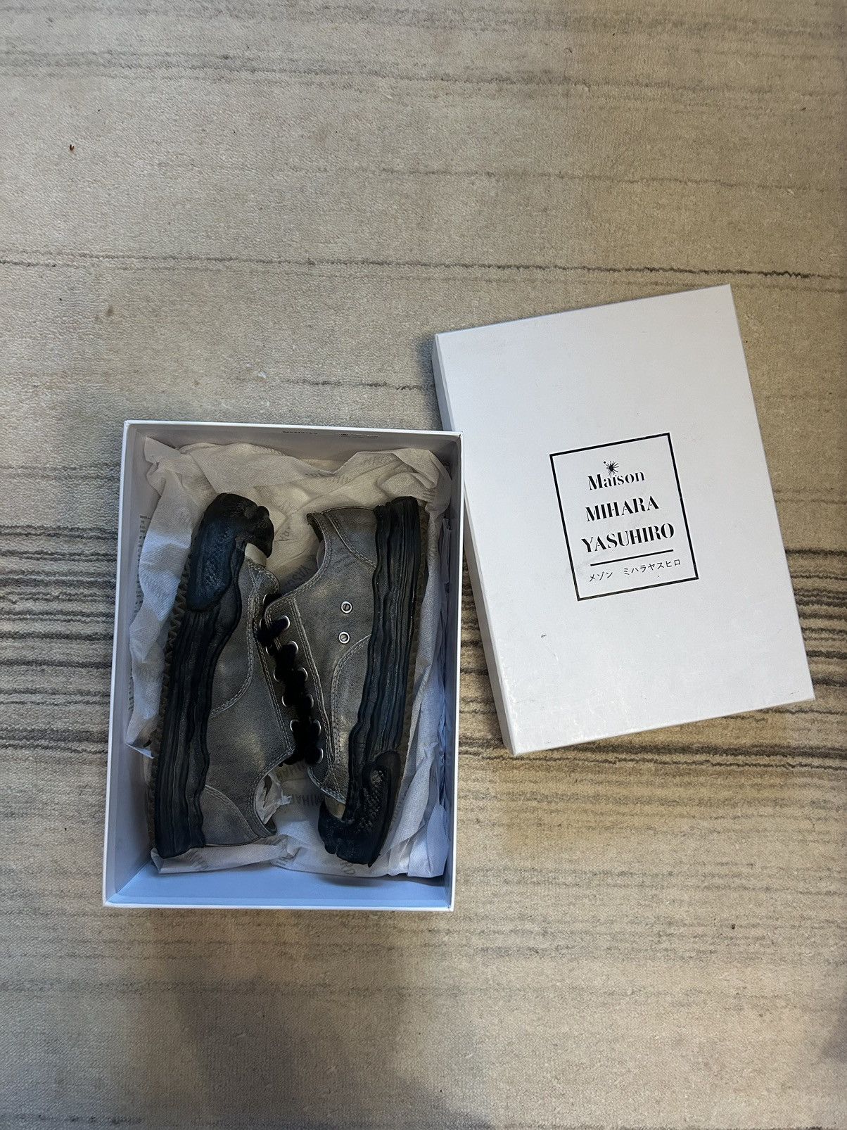 Maison MIHARA YASUHIRO Mihara Yasuhiro Leather Sneakers Size US 7 / EU 40 - 1 Thumbnail