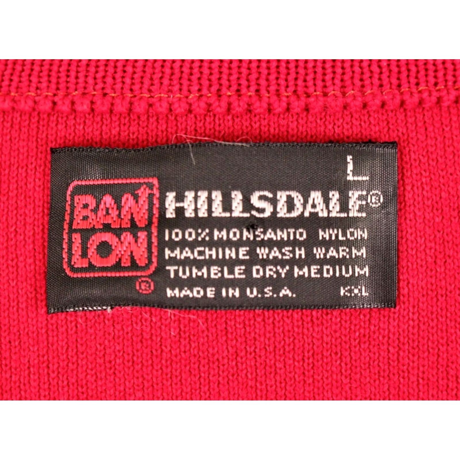 Vintage Ban-Lon 60s Shirt Red Nylon VTG Short Sleeve Sz L Mens Shirts 1960s Casual Handcrafted Size US L / EU 52-54 / 3 - 4 Thumbnail