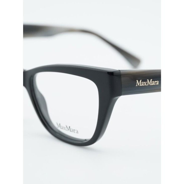 Max Mara Max Mara MM5053 005 Eyeglasses Shiny Black 53mm Cat Eye Size ONE SIZE - 8 Thumbnail