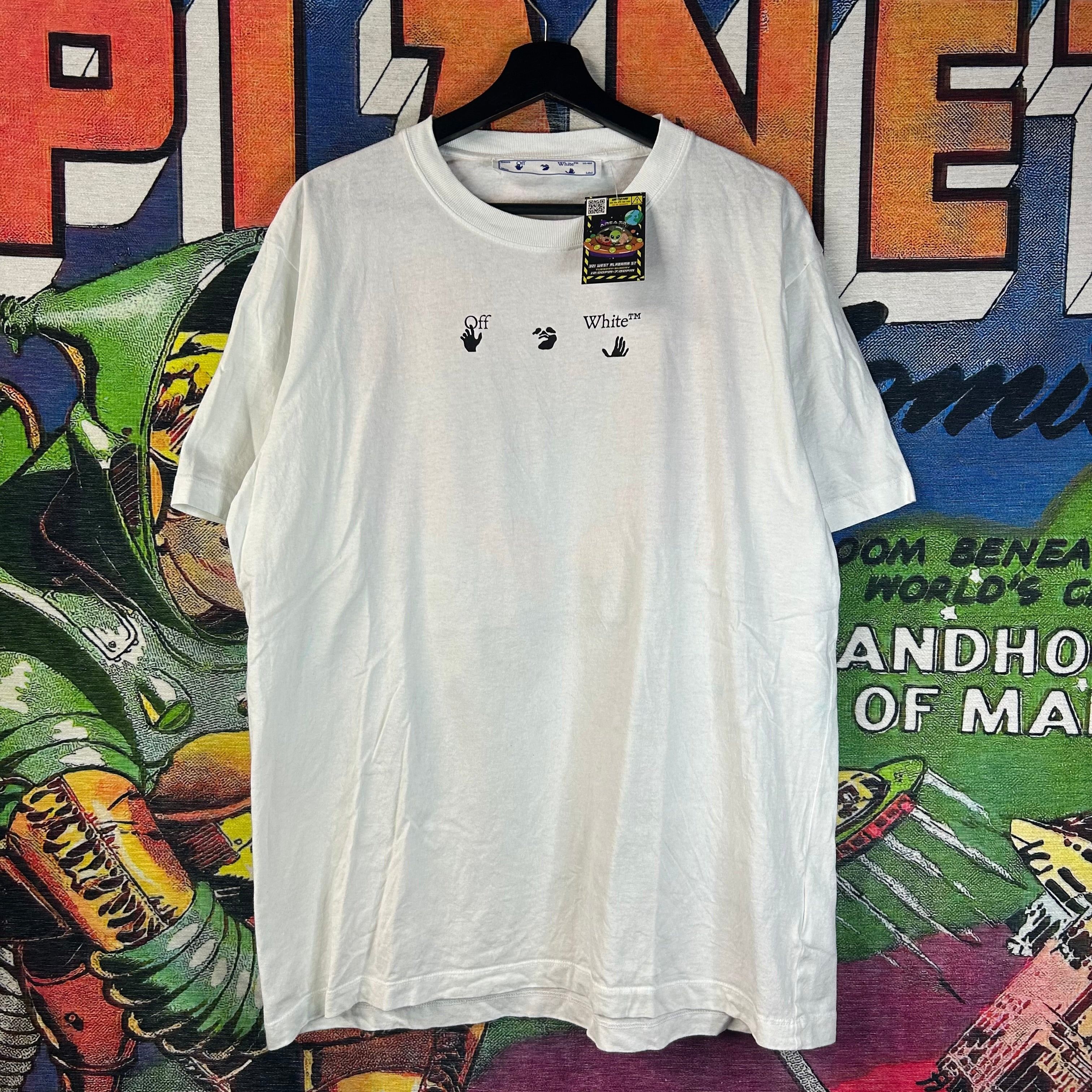 Off-White Off-White Red Marker Over Tee Size XL Size US XL / EU 56 / 4 - 2 Thumbnail