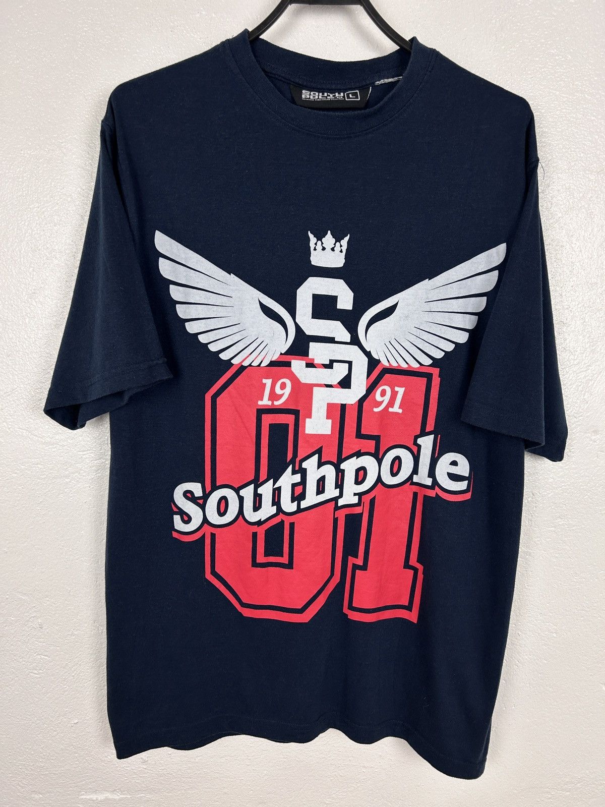 Southpole Vintage Southpole Y2K Big Center Logo T-Shirt In Blue Size US L / EU 52-54 / 3 - 1 Thumbnail