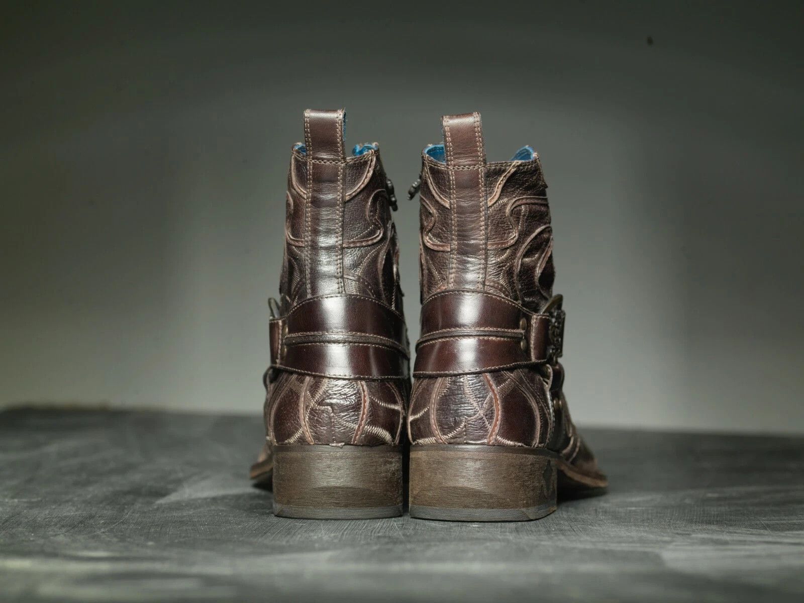 Mark Nason NEW Mark Nason BASEMINT Dragon Rock Boots Distressed Brown Size US 9 / EU 42 - 6 Thumbnail