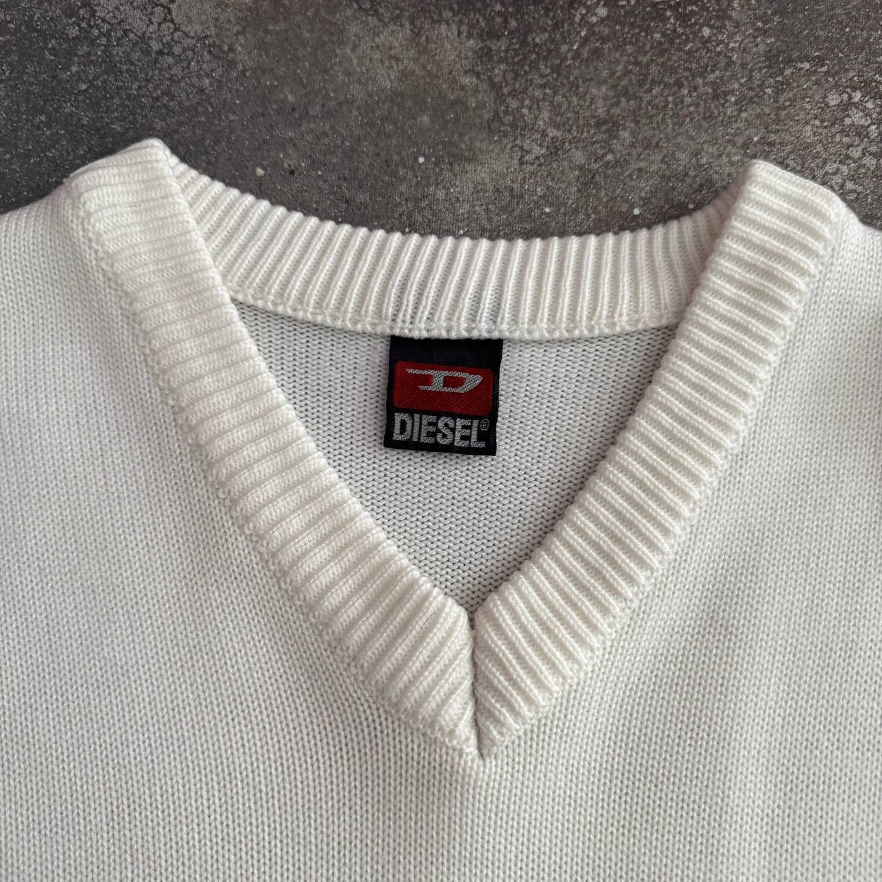 Diesel × Vintage Diesel Vintage Y2K Big Logo Unisex Knit Sweater Size US L / EU 52-54 / 3 - 10 Thumbnail