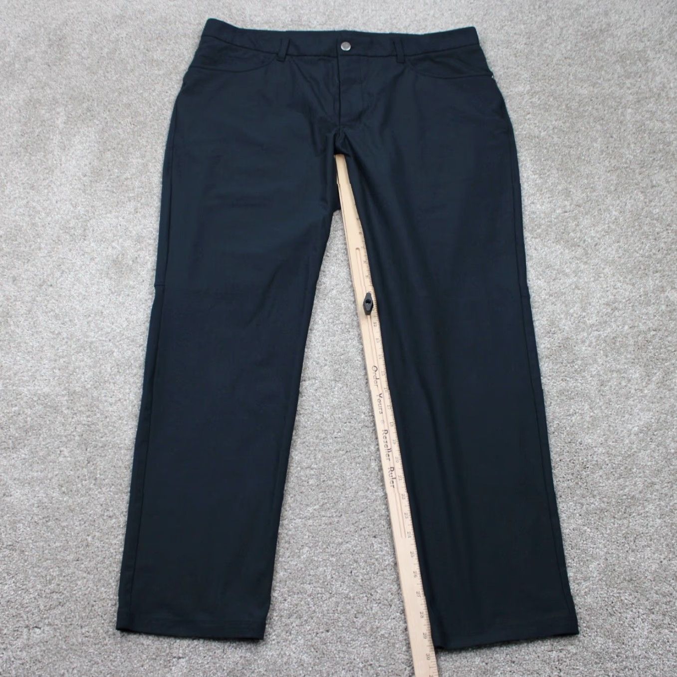 Vintage CRZ YOGA Mens 36 Blue Polyester Straight Leg Inseam 30" Athletic Golf Pants Size US 36 / EU 52 - 3 Thumbnail