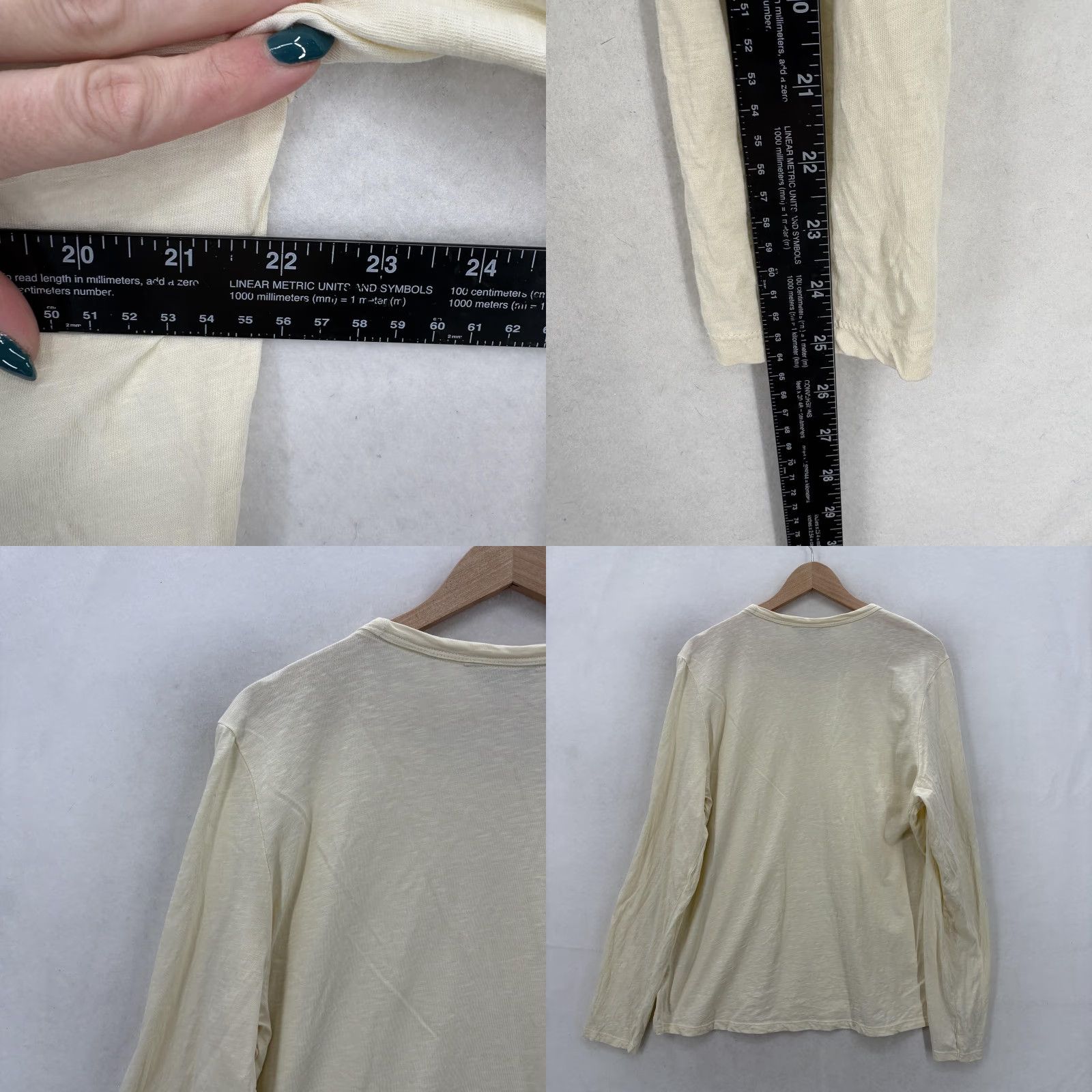Toad&Co Toad&Co Shirt Womens XL Beige Organic Cotton Tee Long Sleeve Crew Hiking Primo Size XL / US 12-14 / IT 48-50 - 8 Thumbnail