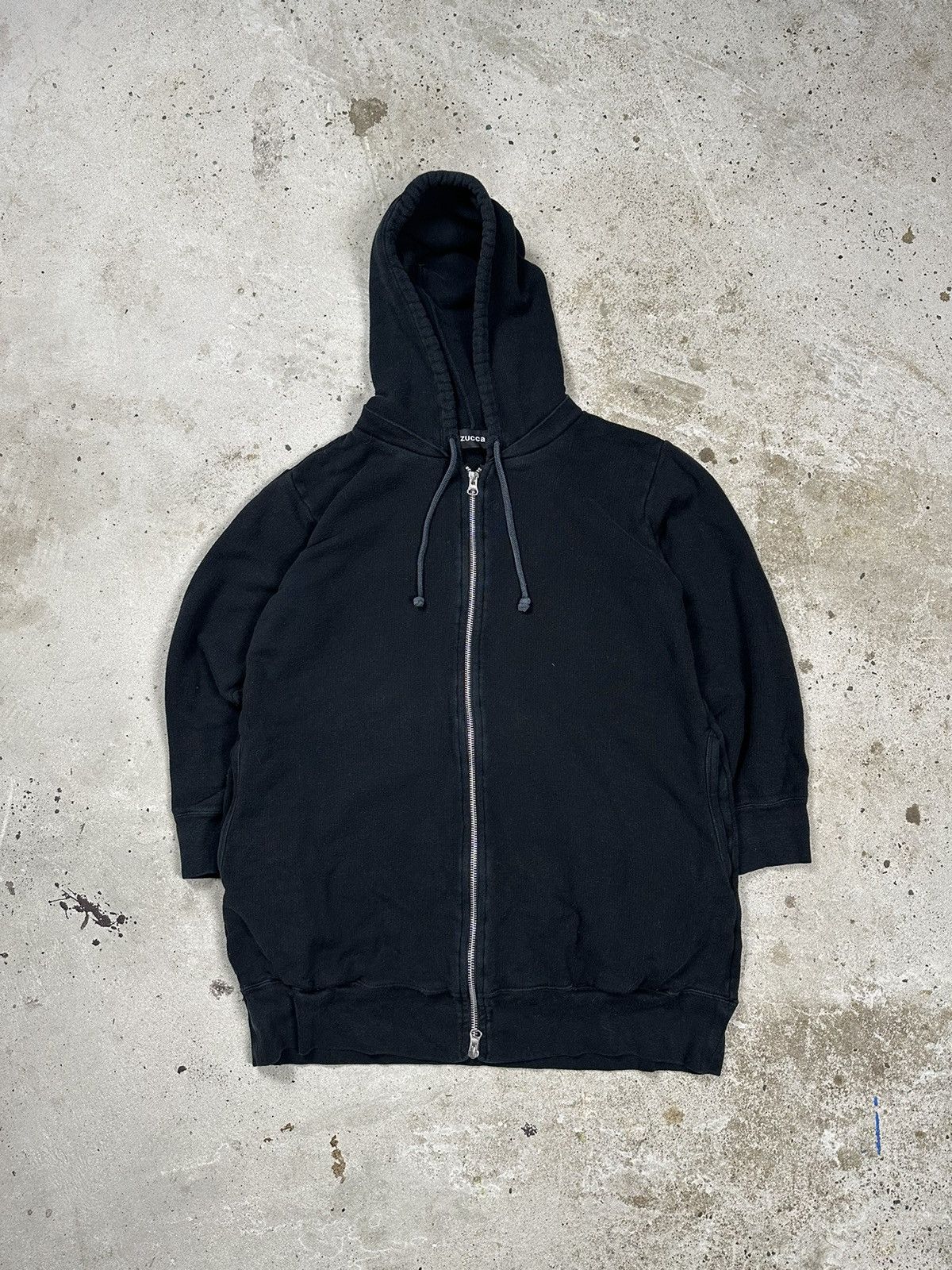 Issey Miyake × Japanese Brand × Zucca Zucca Issey Miyake Black Zip Up Hoodie Sweatshirt Japan Size US M / EU 48-50 / 2 - 1 Thumbnail