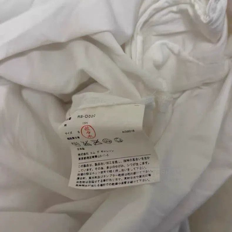 Comme des Garcons Comme des Garcons White long-sleeved Chinese-style shirt d Size S / US 4 / IT 40 - 7 Thumbnail