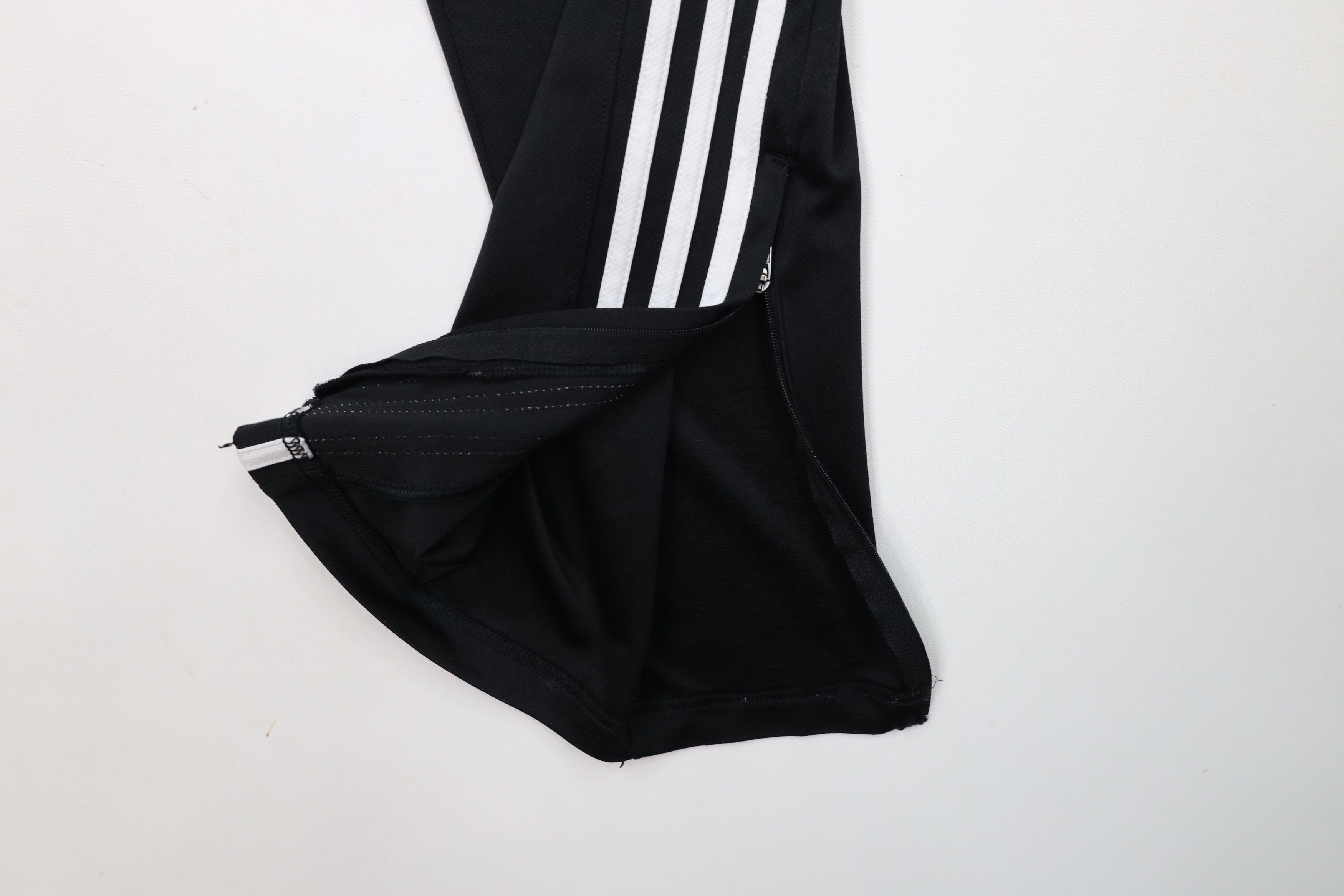 Adidas × Vintage Vintage Y2K Adidas Spell Out Striped Wide Leg Pants Black Size US 38 / EU 54 - 5 Thumbnail