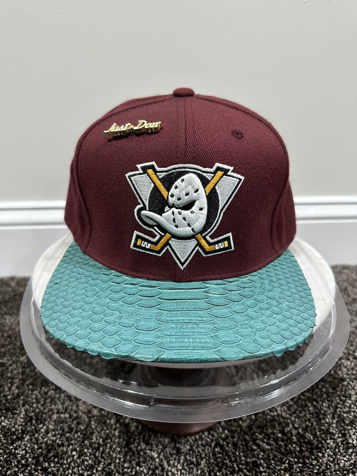 Just Don x Mitchell Ness NHL Anaheim Mighty Ducks Hat - Main Image