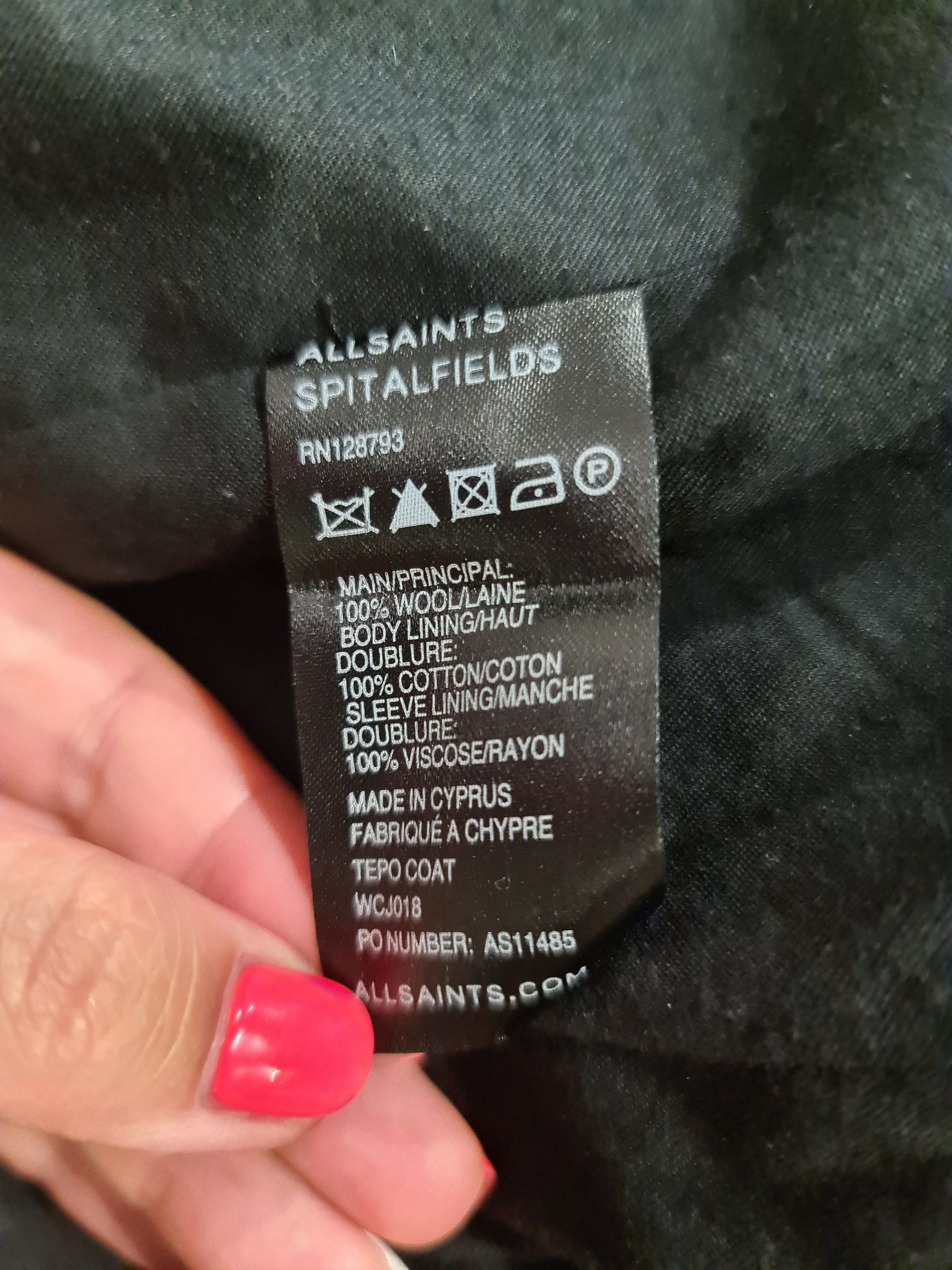Allsaints Allsaints Oversize asymmetrical collar coat Size S / US 4 / IT 40 - 8 Thumbnail