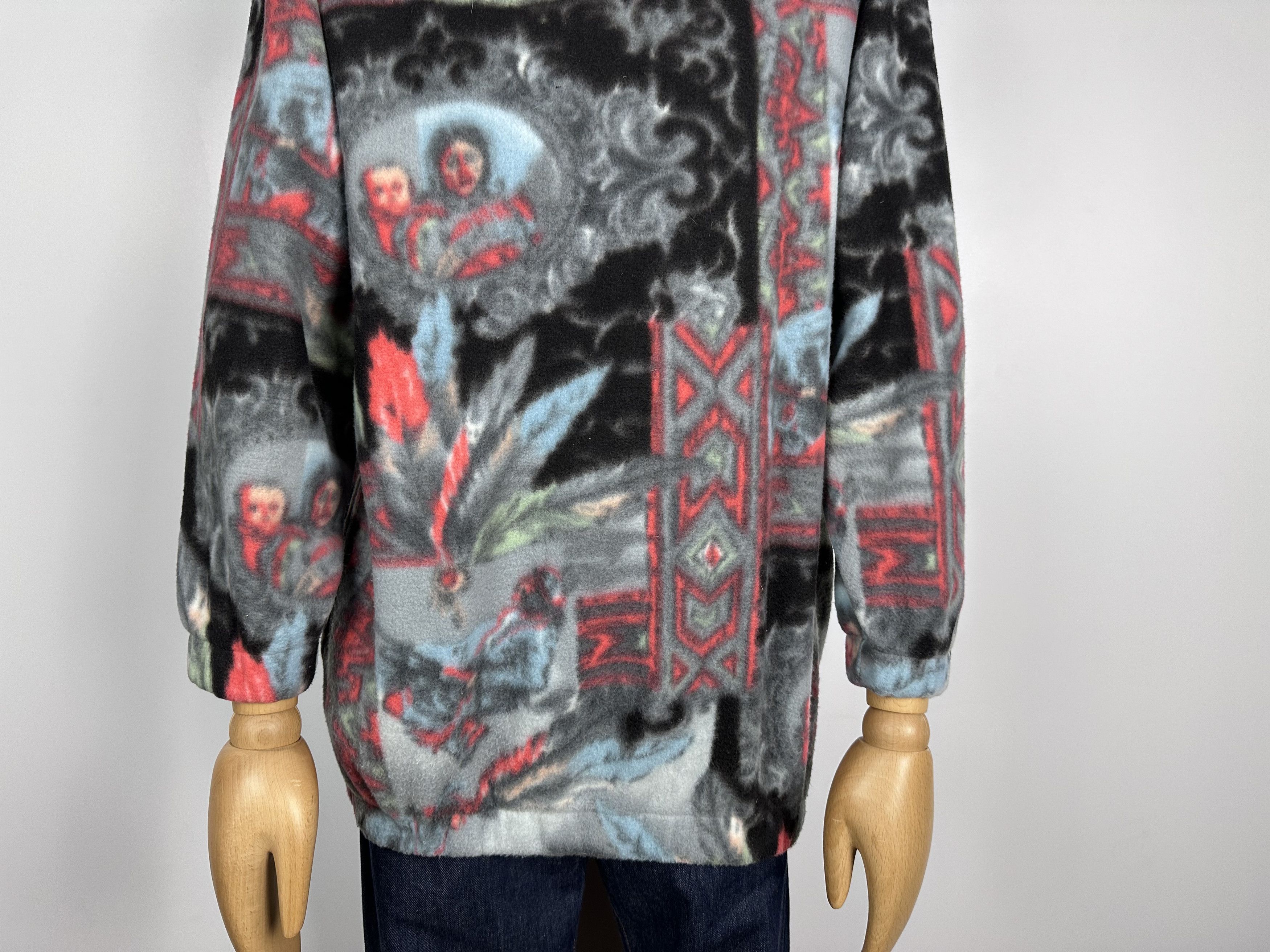 Vintage vintage FLEECE sweater 1/4 Zip Size M rare jumper Size US M / EU 48-50 / 2 - 4 Thumbnail