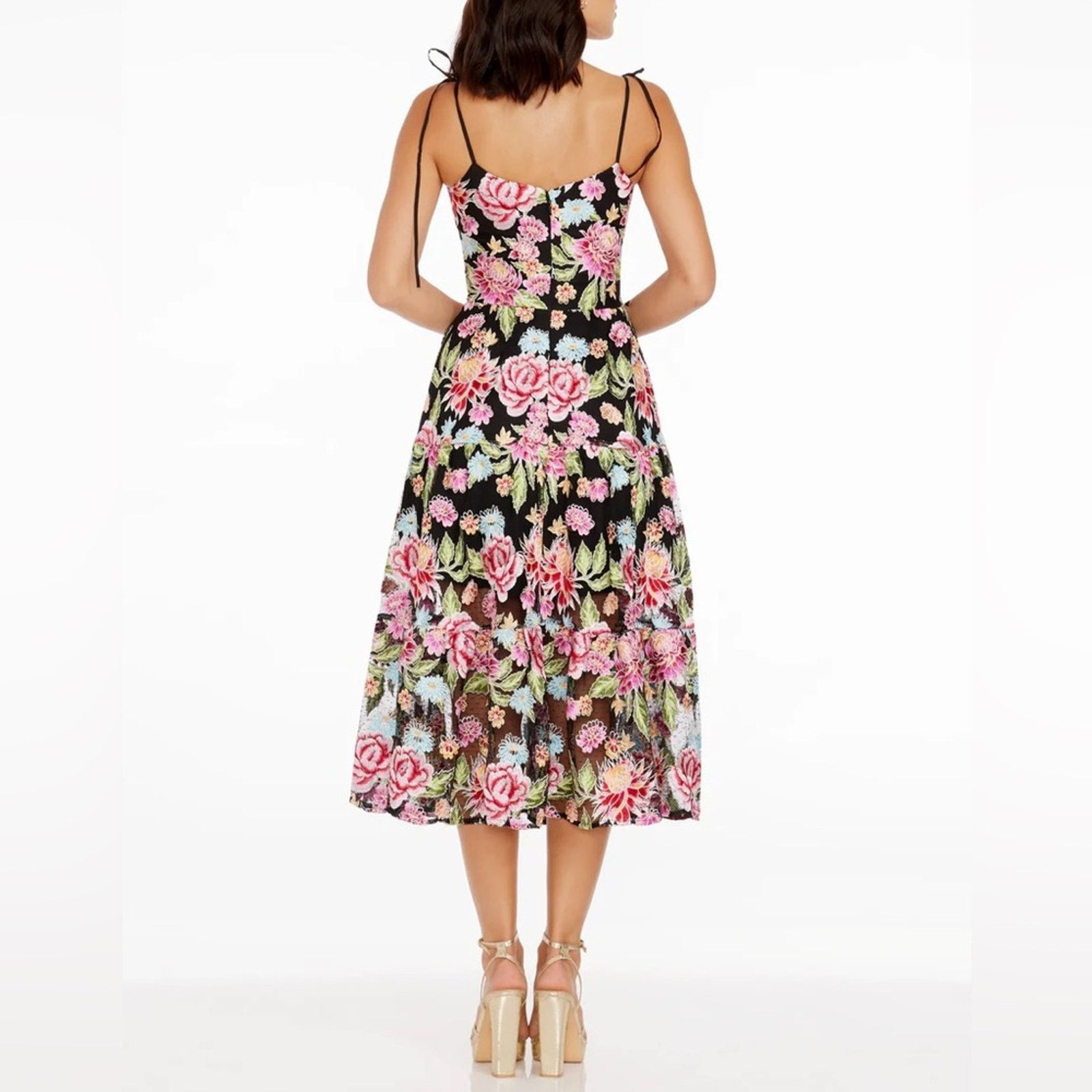 Dress the Population Dress the Population Dream Midi Dress in Pink Rose size XS Size XS / US 0-2 / IT 36-38 - 3 Thumbnail