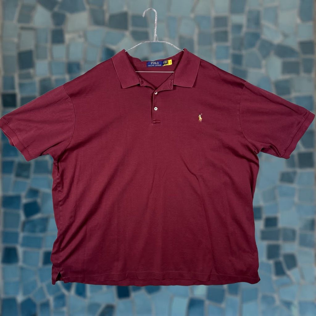 Polo Ralph Lauren Polo Ralph Lauren Polo Shirt Men 3XLT XXXLT Tall Cotton Knit Preppy Flesh Pony Size US XXL / EU 58 / 5 - 1 Thumbnail
