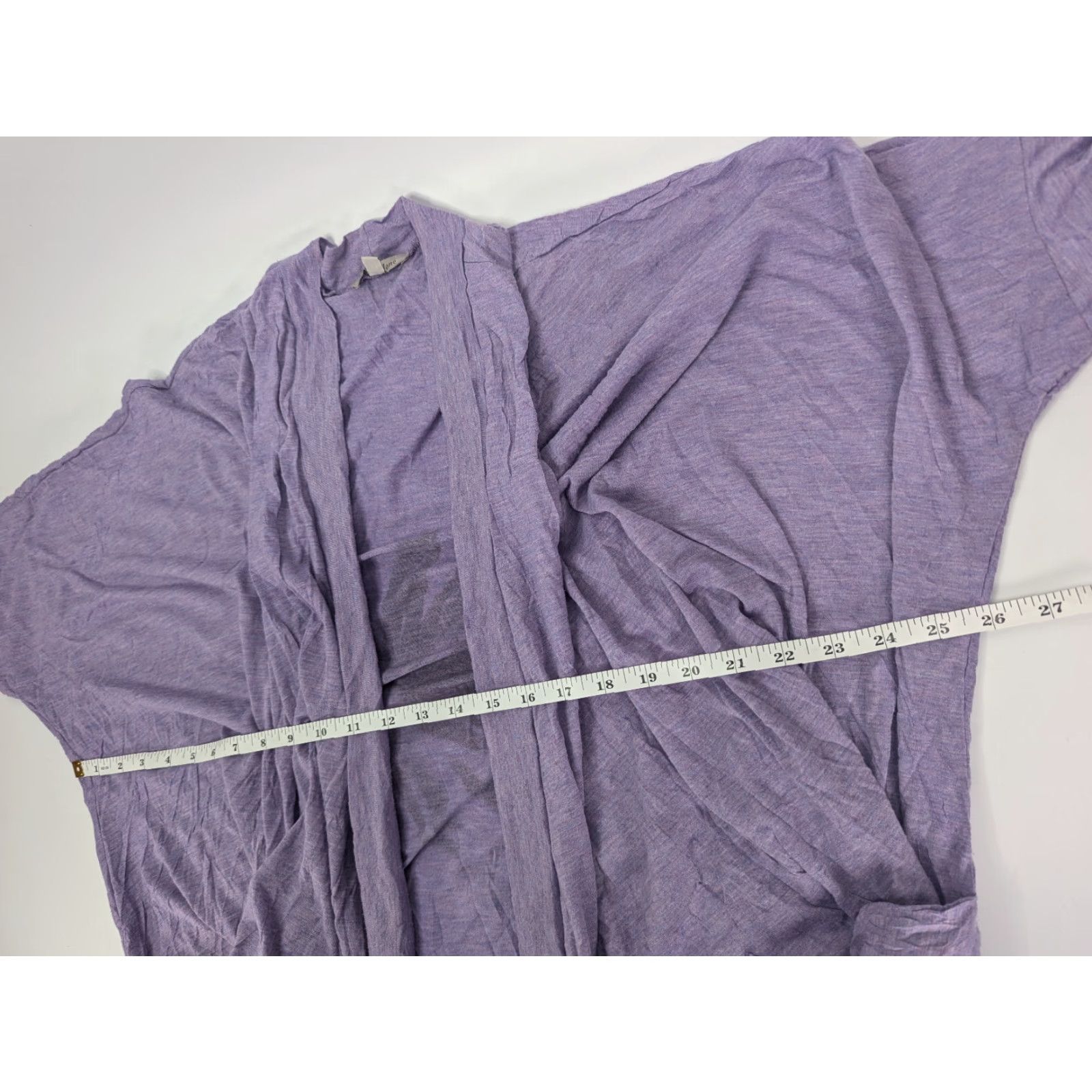 Vintage Jess & Jane Women's Cardigan XL Floral Daisy Purple Open Front Lightweight Size XL / US 12-14 / IT 48-50 - 7 Thumbnail