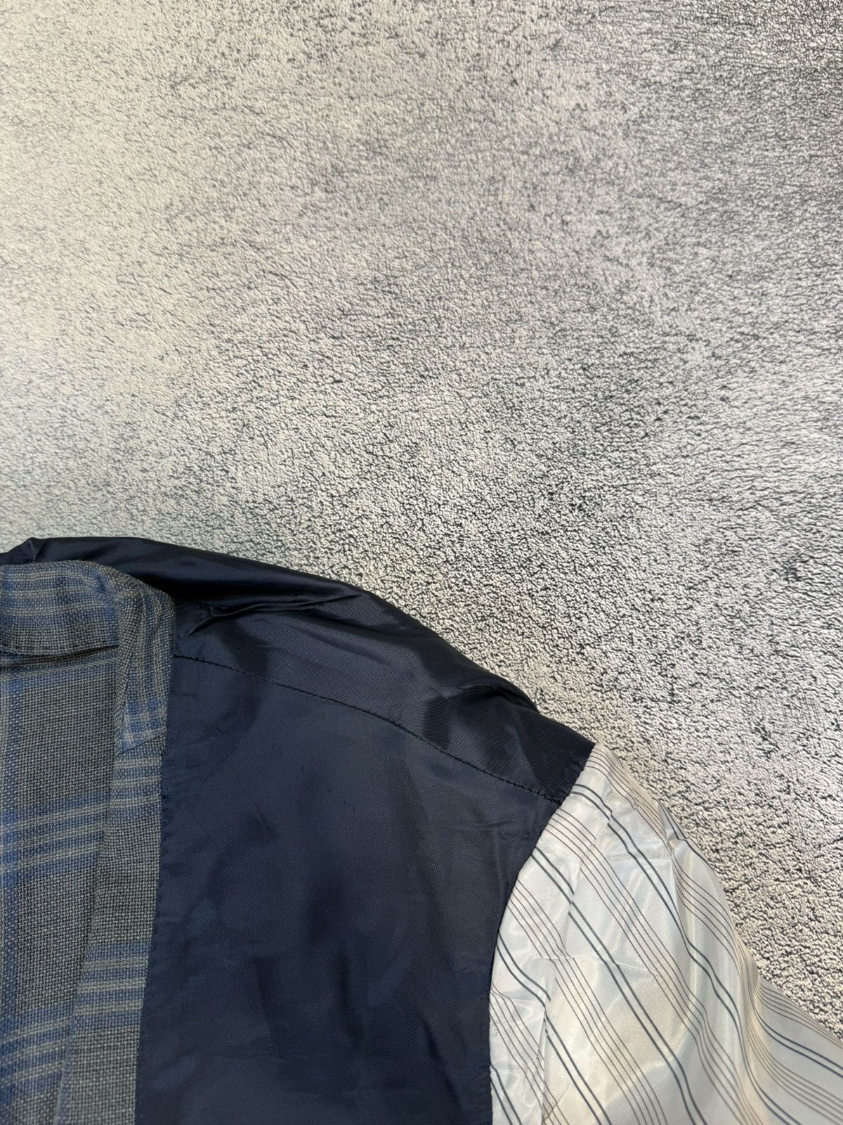 Ermenegildo Zegna Ermenegildo Zegna Blazer 54 IT Grey Check Wool Silk Jacket Size 44R - 12 Thumbnail