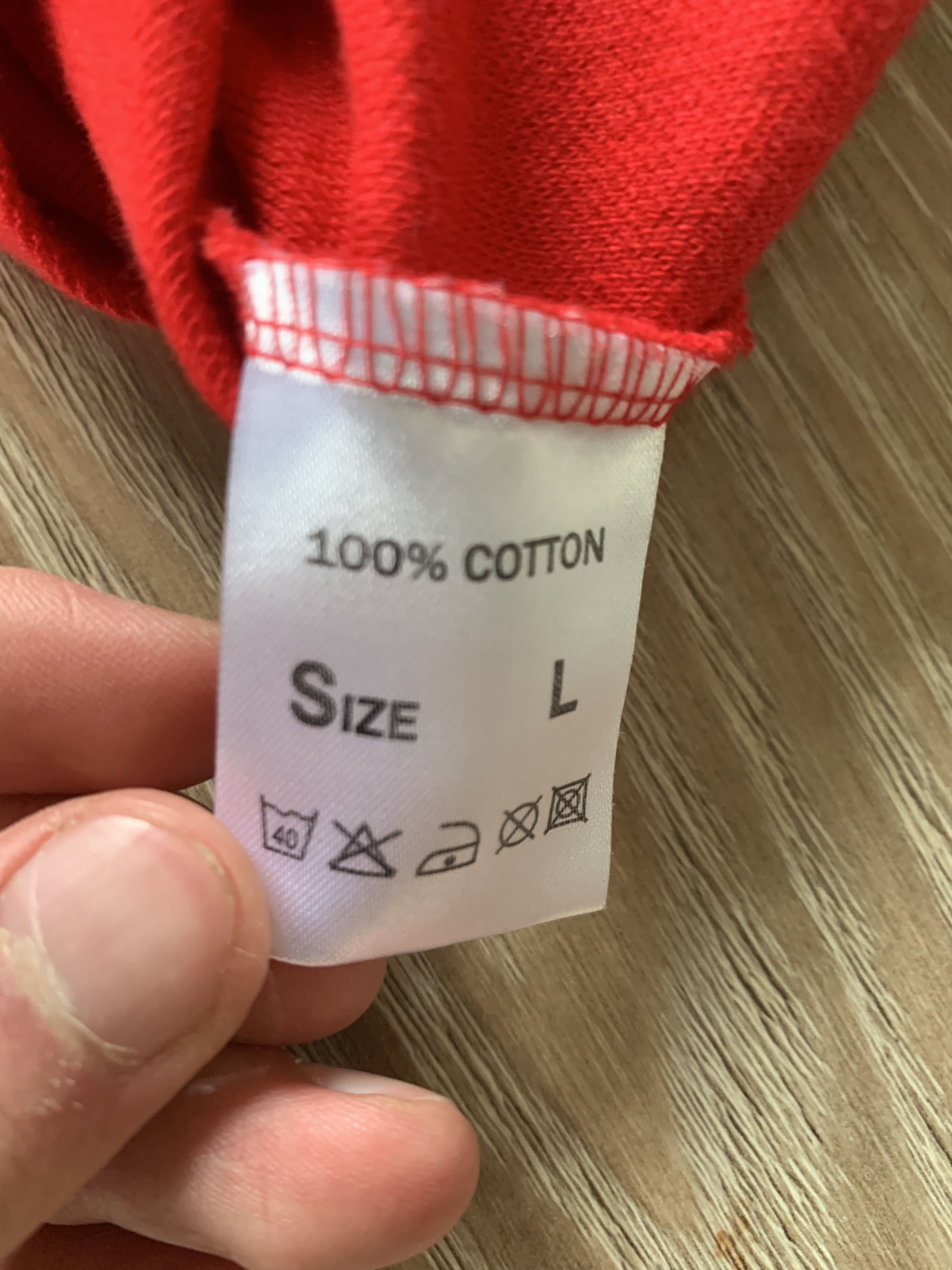 Other Manchester United Red Cotton Polo T-Shirt Size US L / EU 52-54 / 3 - 7 Thumbnail
