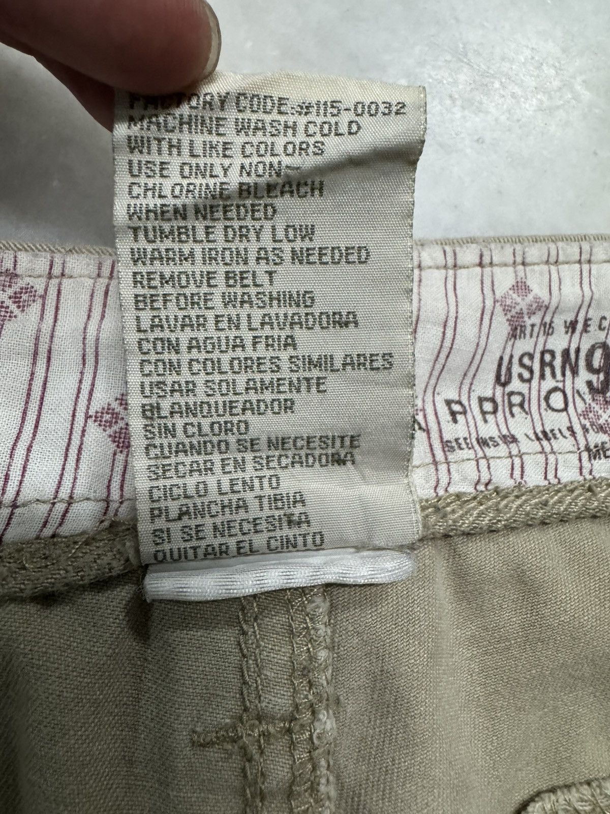 PPFM INSANE 3D POCKET VINTAGE USRN 95705 PLUGG CARGO DISTRESS Size US 34 / EU 50 - 11 Thumbnail