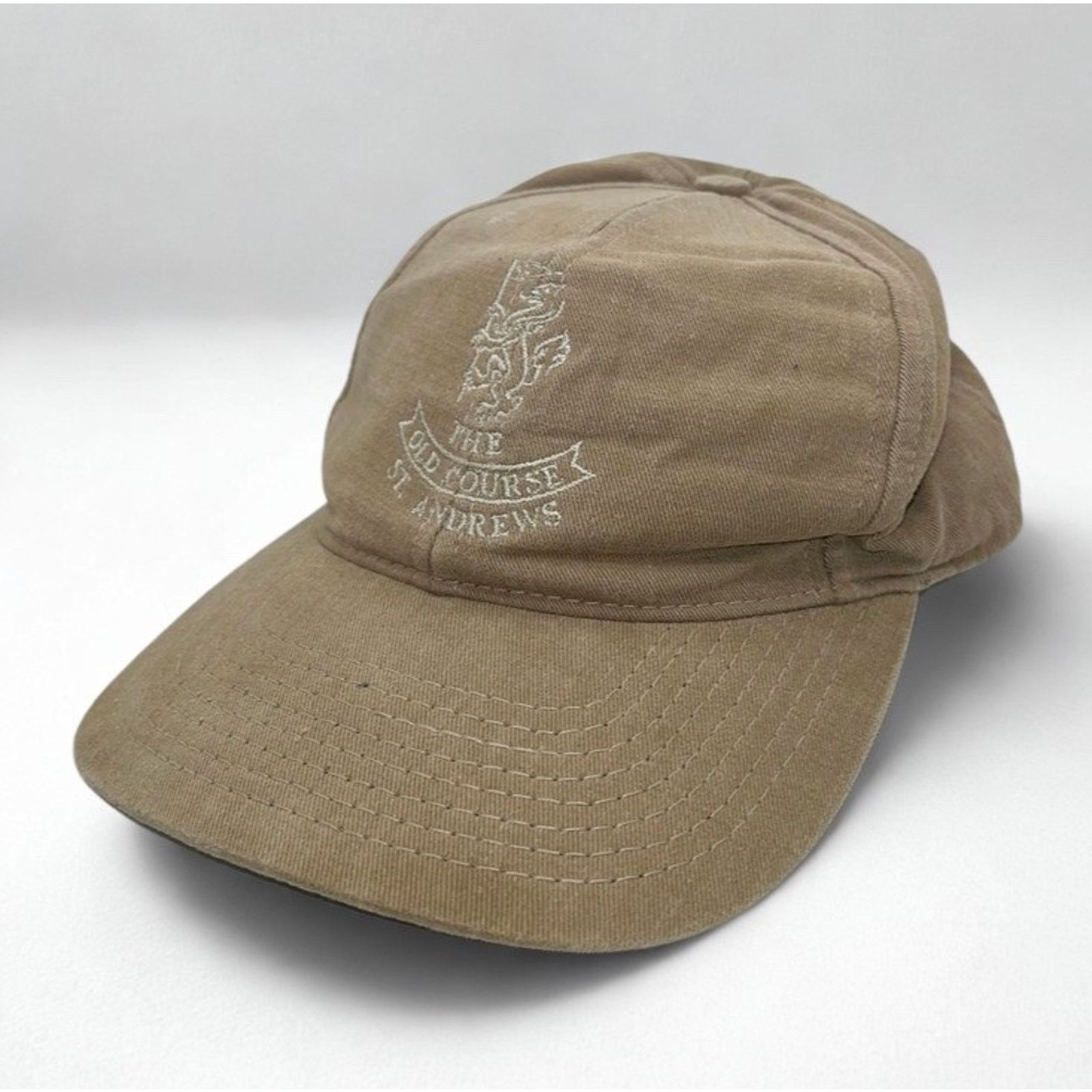 Ashworth St Andrews Old Course Golf Hat Ashworth USA Tan Strapback Size ONE SIZE - 4 Thumbnail