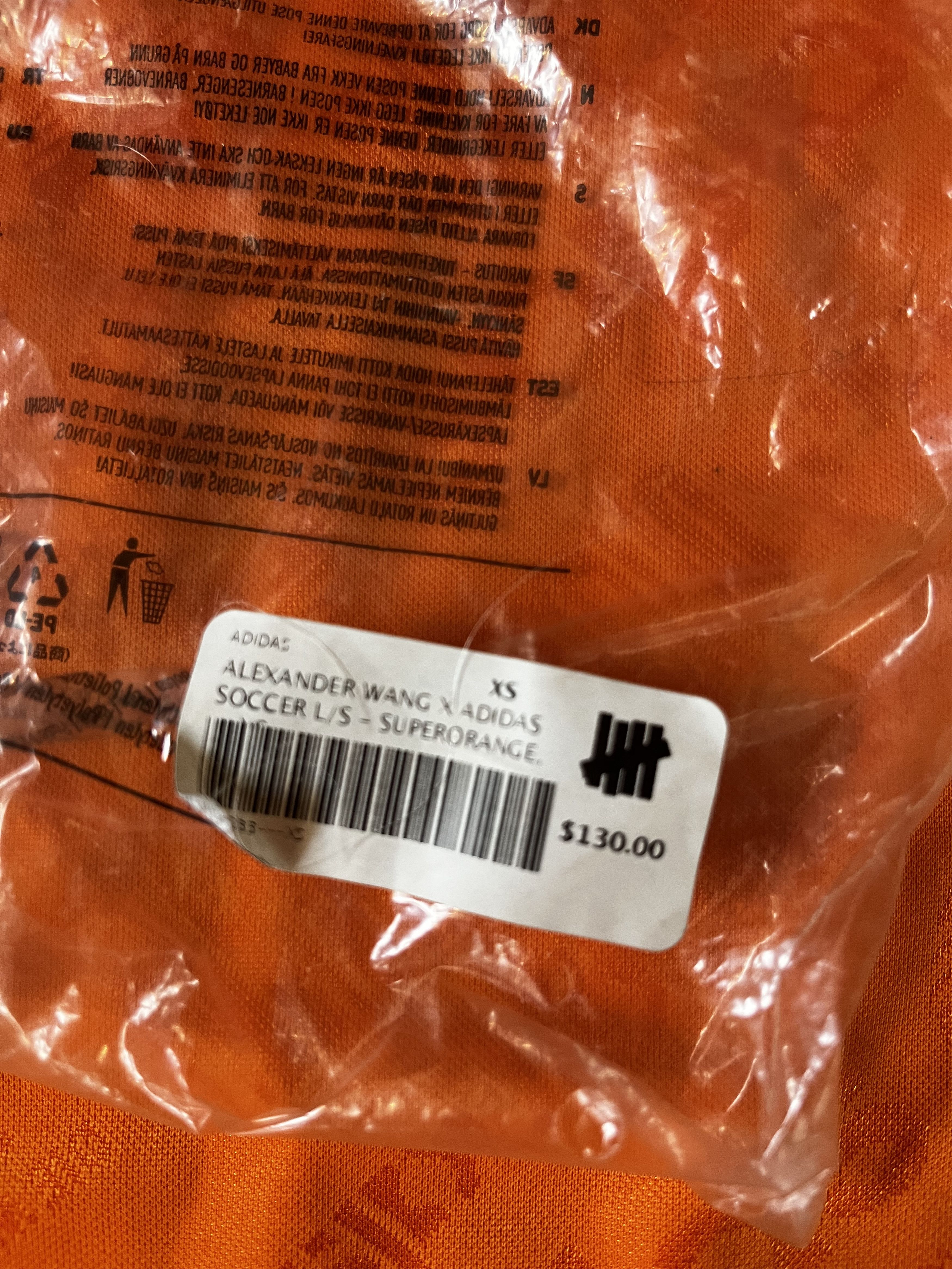 Alexander Wang ALEXANDER WANG ADIDAS JERSEY XS ORANGE Size US XS / EU 42 / 0 - 3 Thumbnail