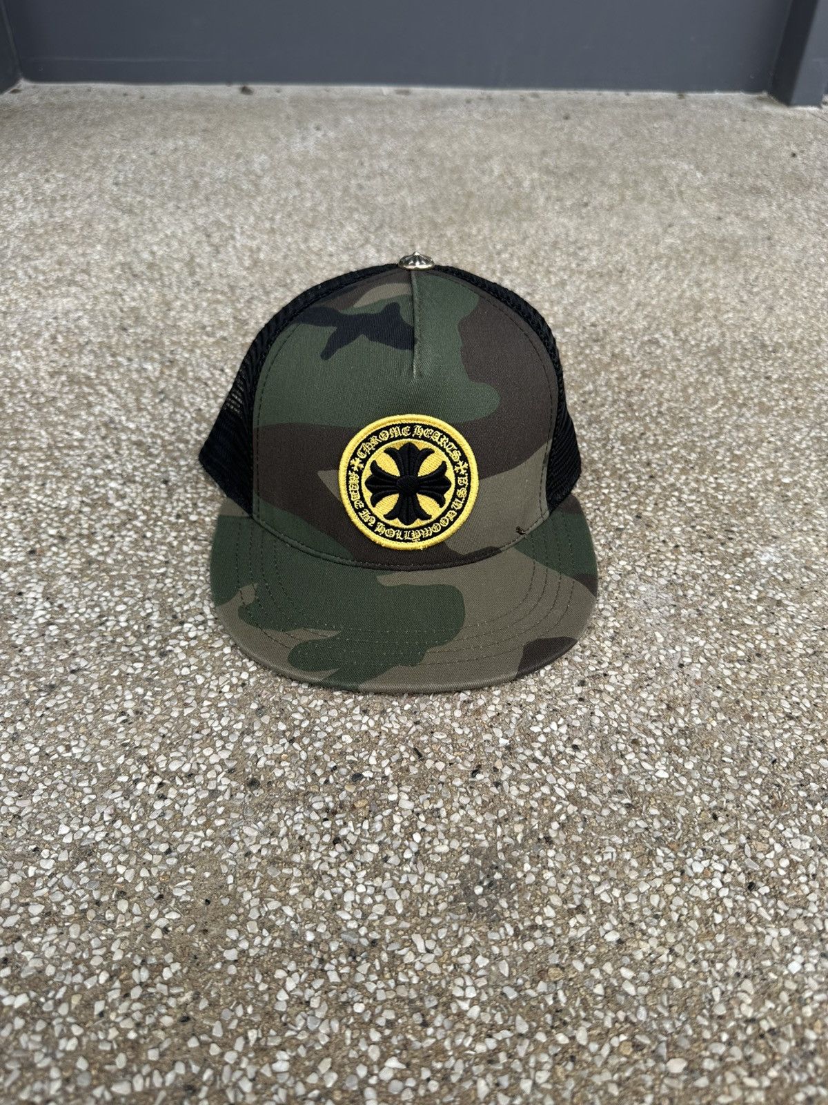 Chrome Hearts Chrome Hearts camo cross patch trucker hat Size ONE SIZE - 1 Thumbnail