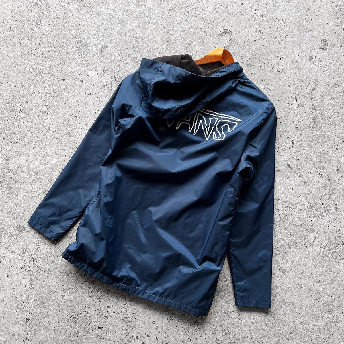 Designer × Vans Vans Mens Blue Turnstall Parka Jacket Big Print Snap Closure Size US S / EU 44-46 / 1 - 5 Thumbnail